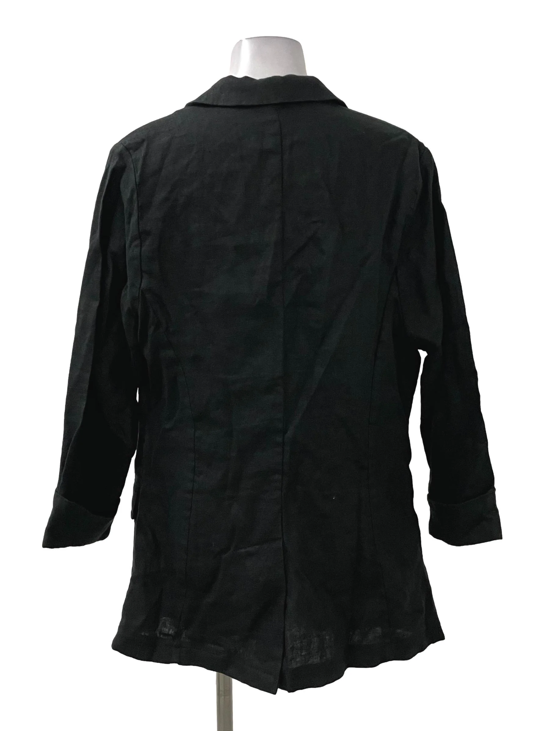 Black Single Breasted Blazer - Image 2