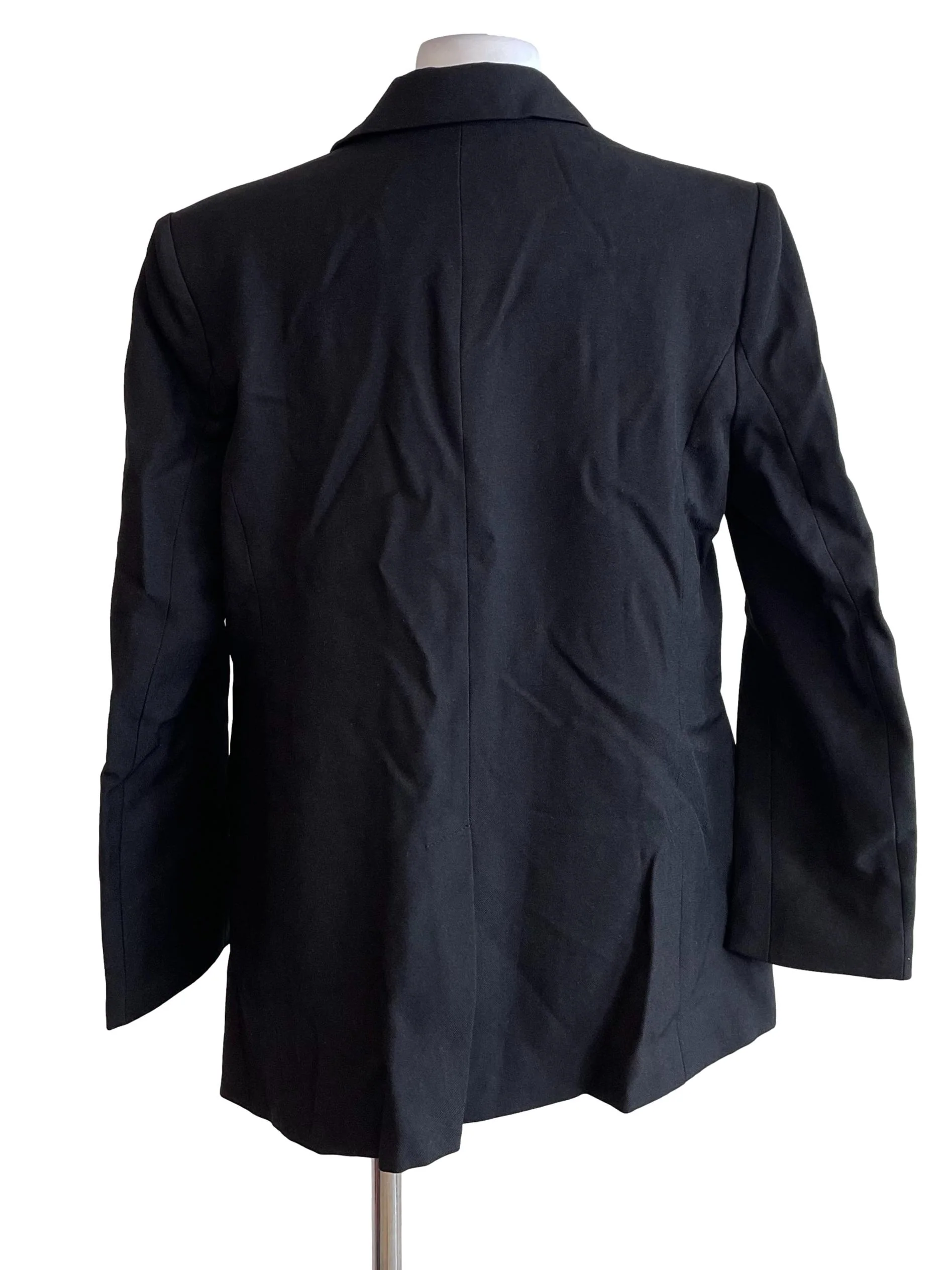 Black Single Button Blazer - Image 2