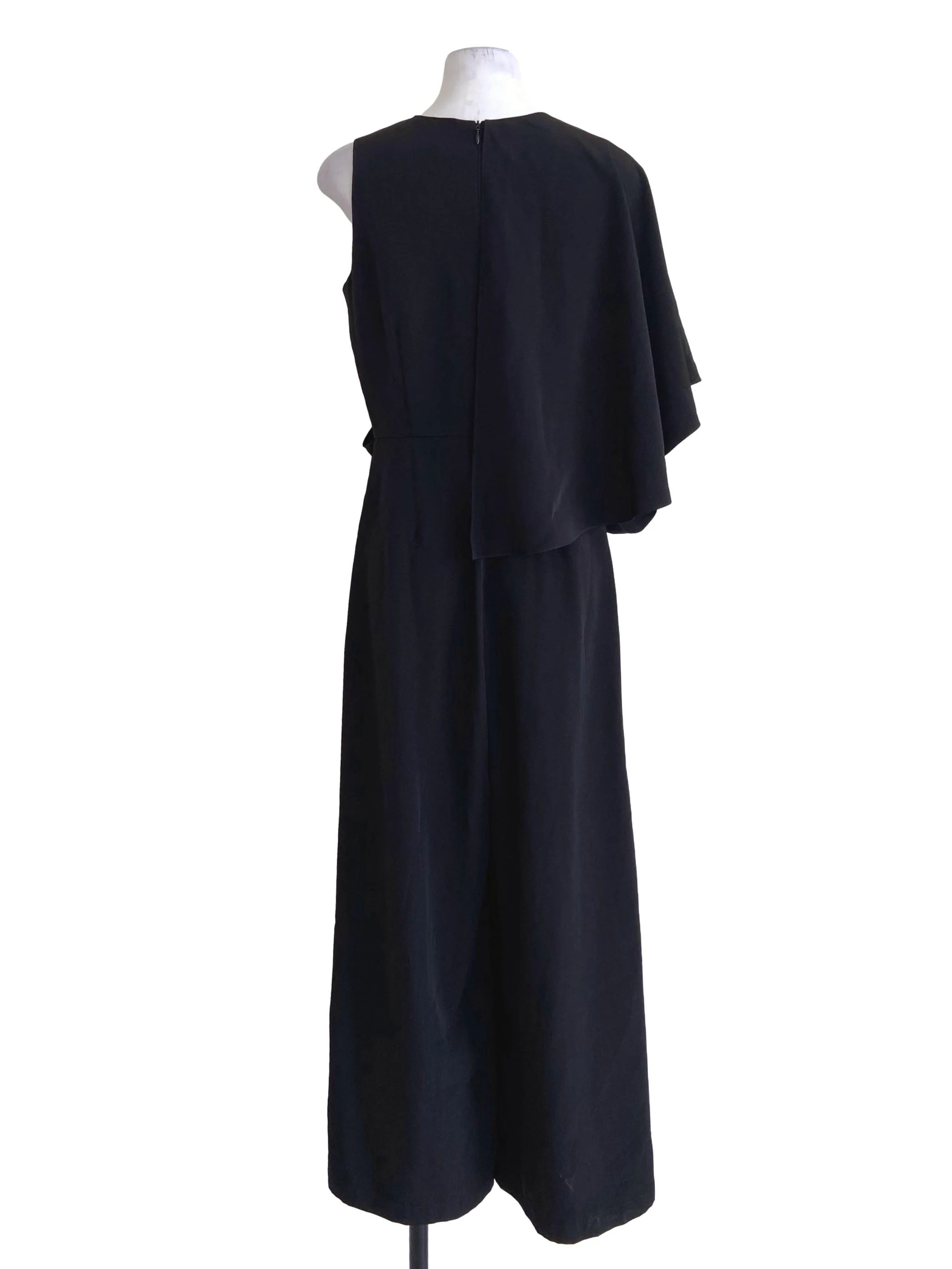 Black Sleeveless Ruffle Jumpsuit - Image 2