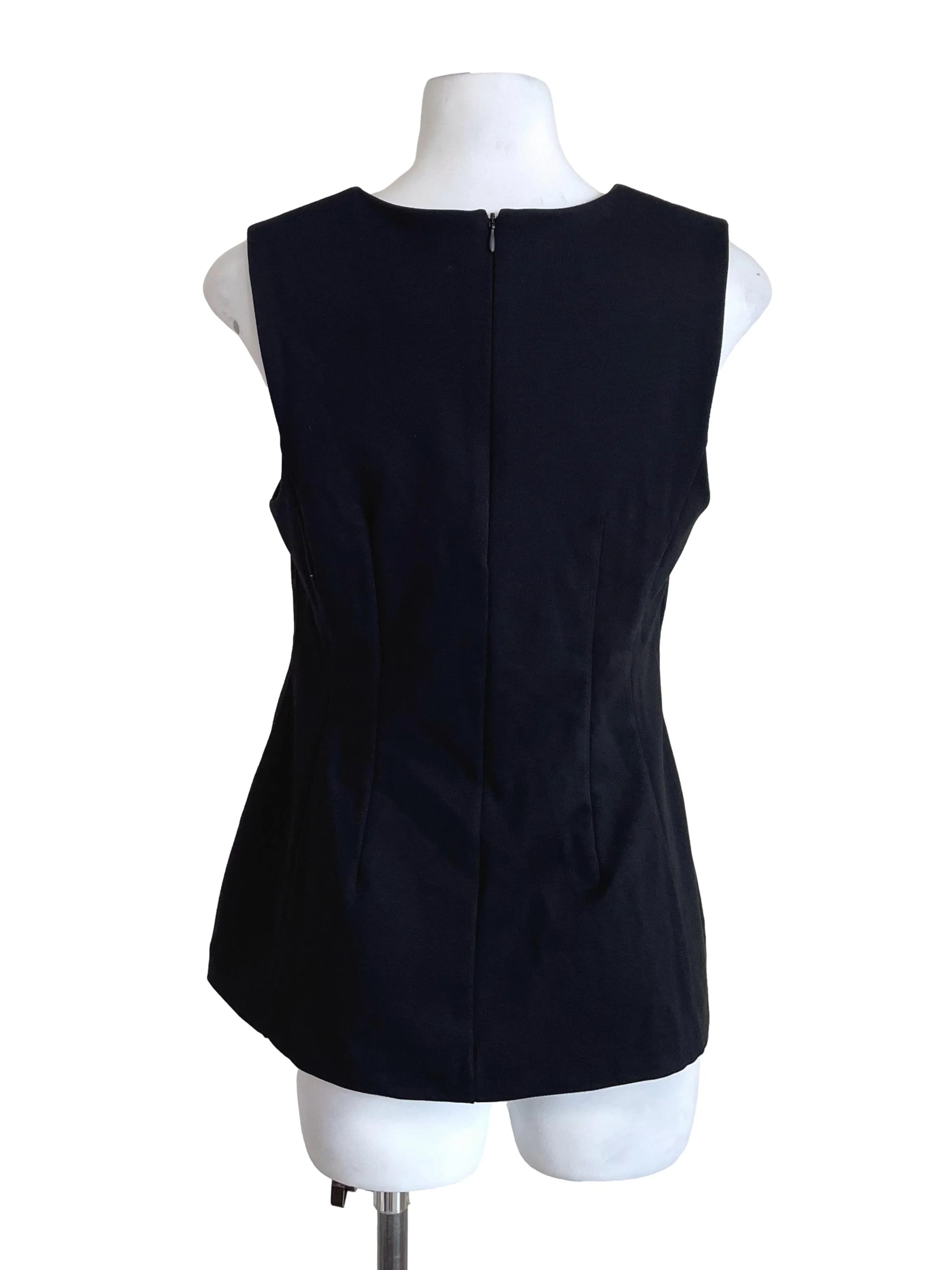 Black Sleeveless Sheath Top - Image 2