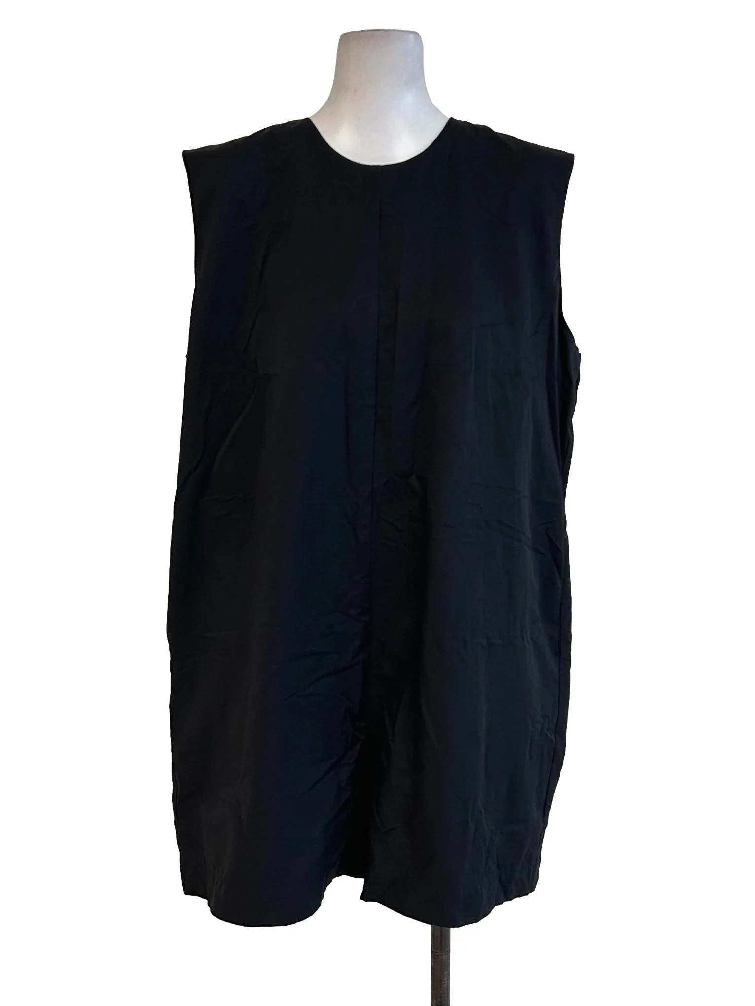 Black Sleeveless Rompers OSN