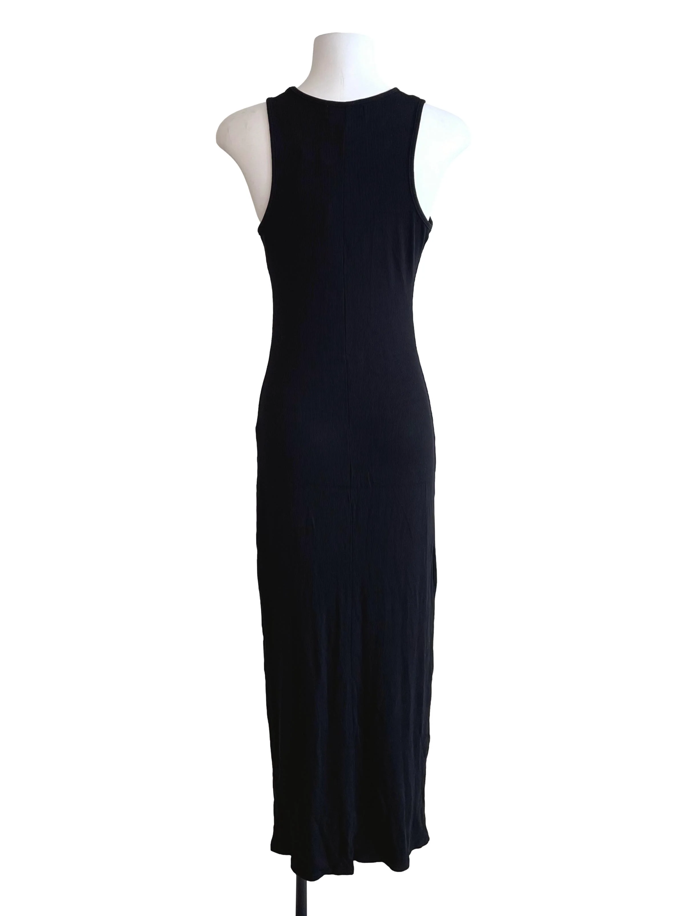 Black Slit Straps Bodycon Dress - Image 2