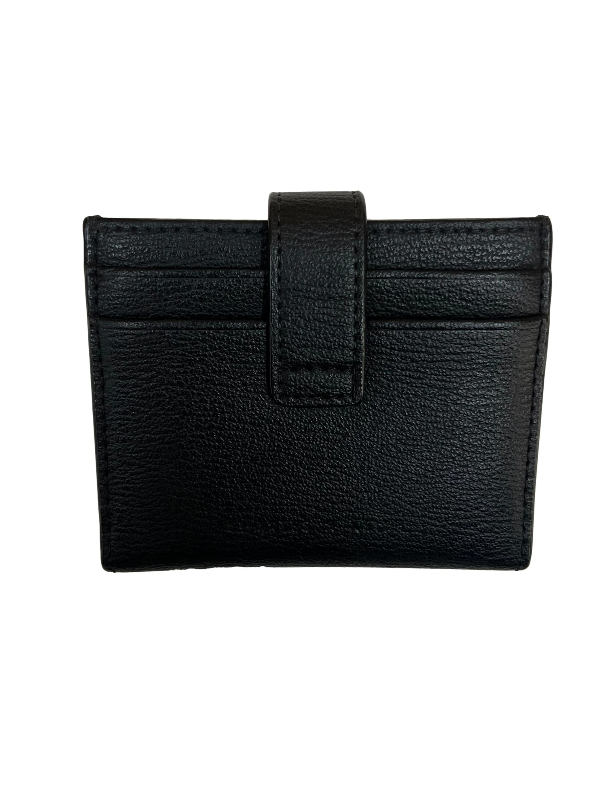 Black Snap Button Card Holder - Image 2