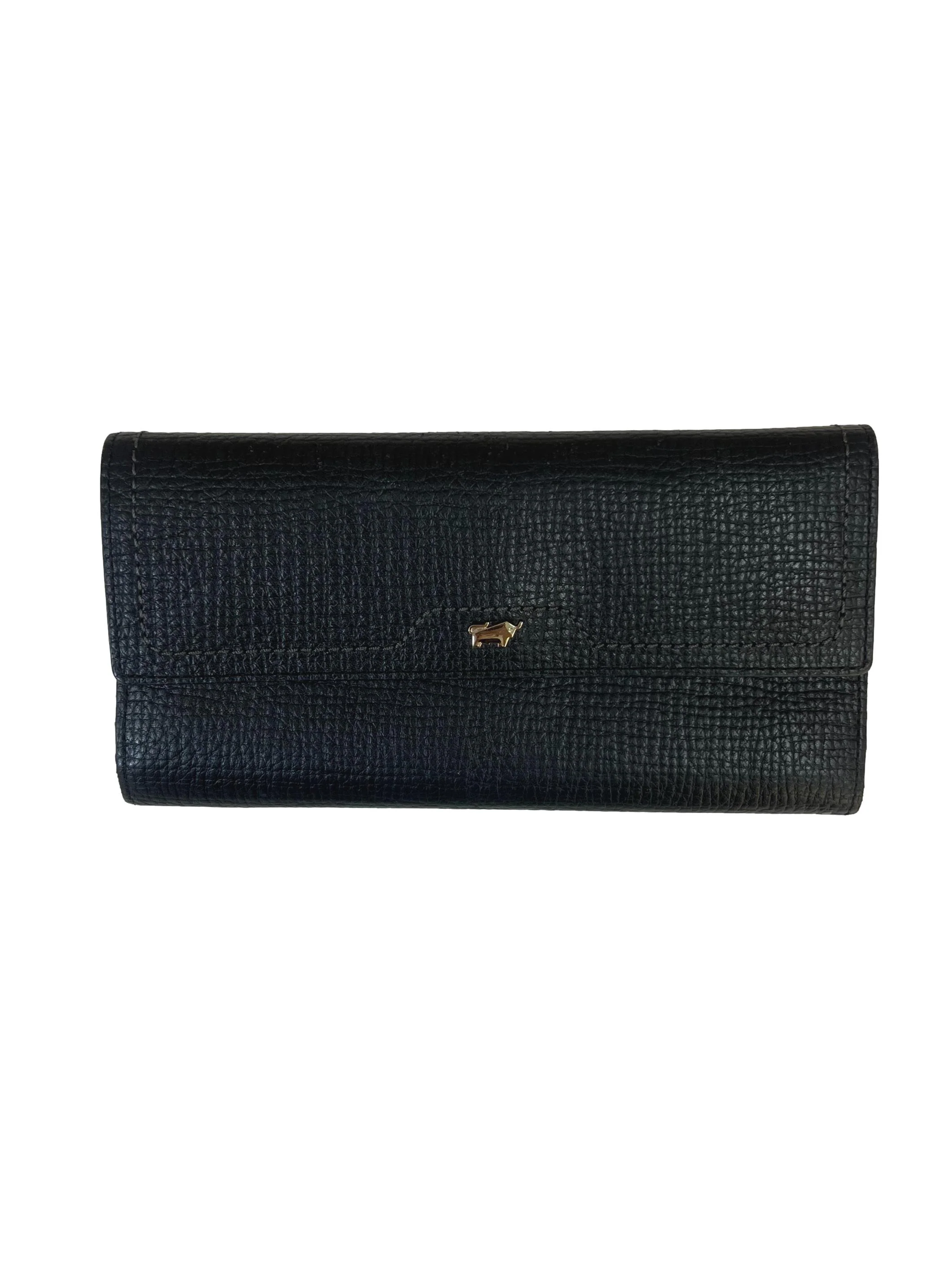 Black Snap Long Wallet