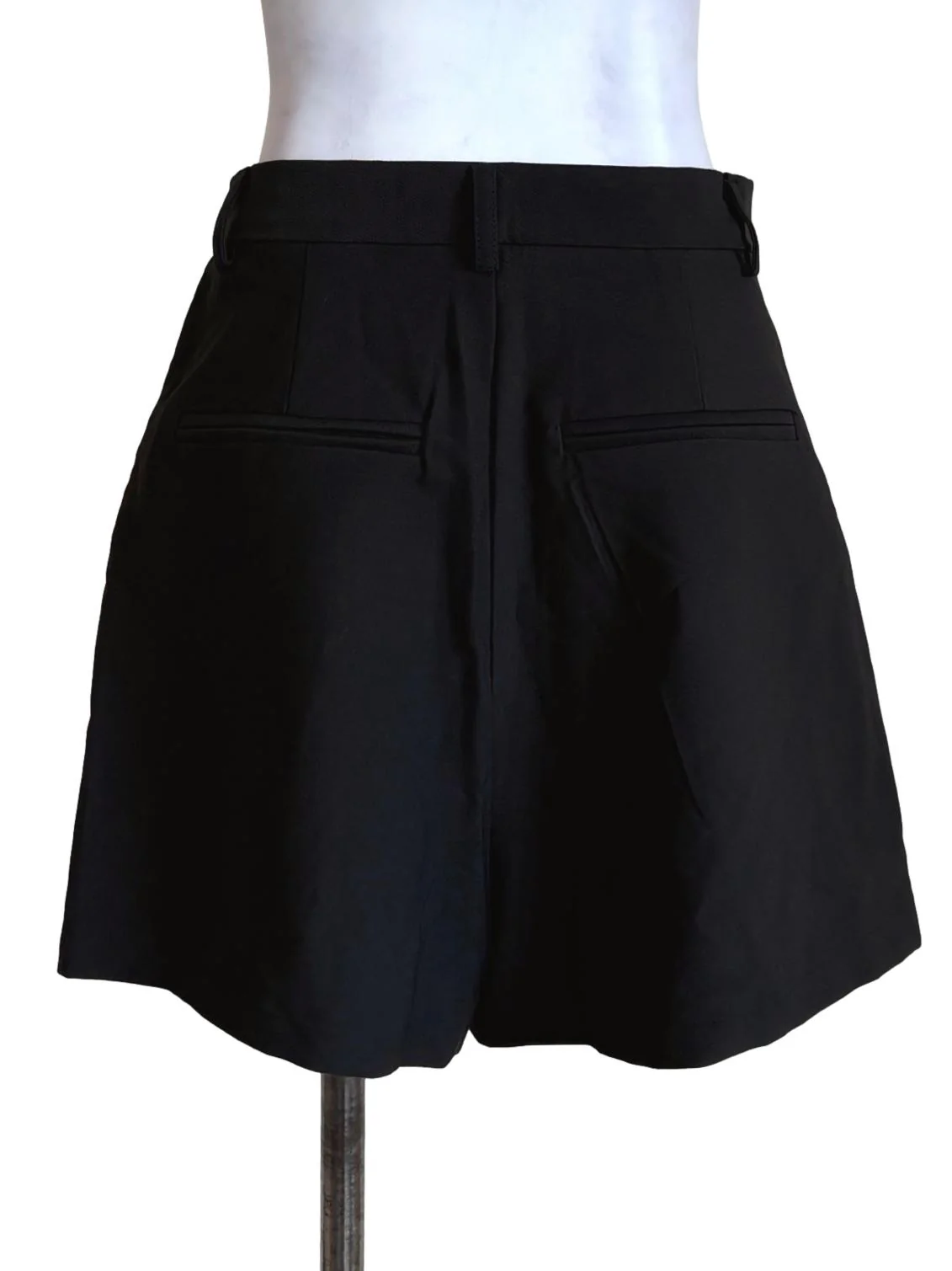 Black Solid Skorts - Image 2