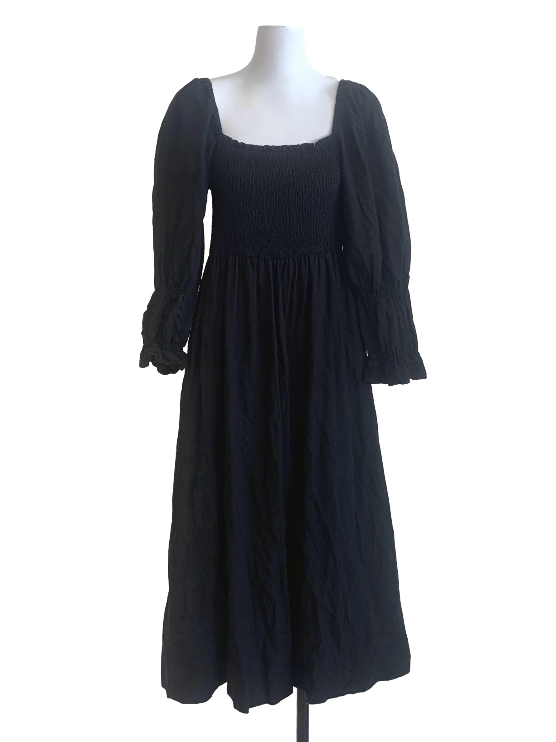 Black Square Neck Dress