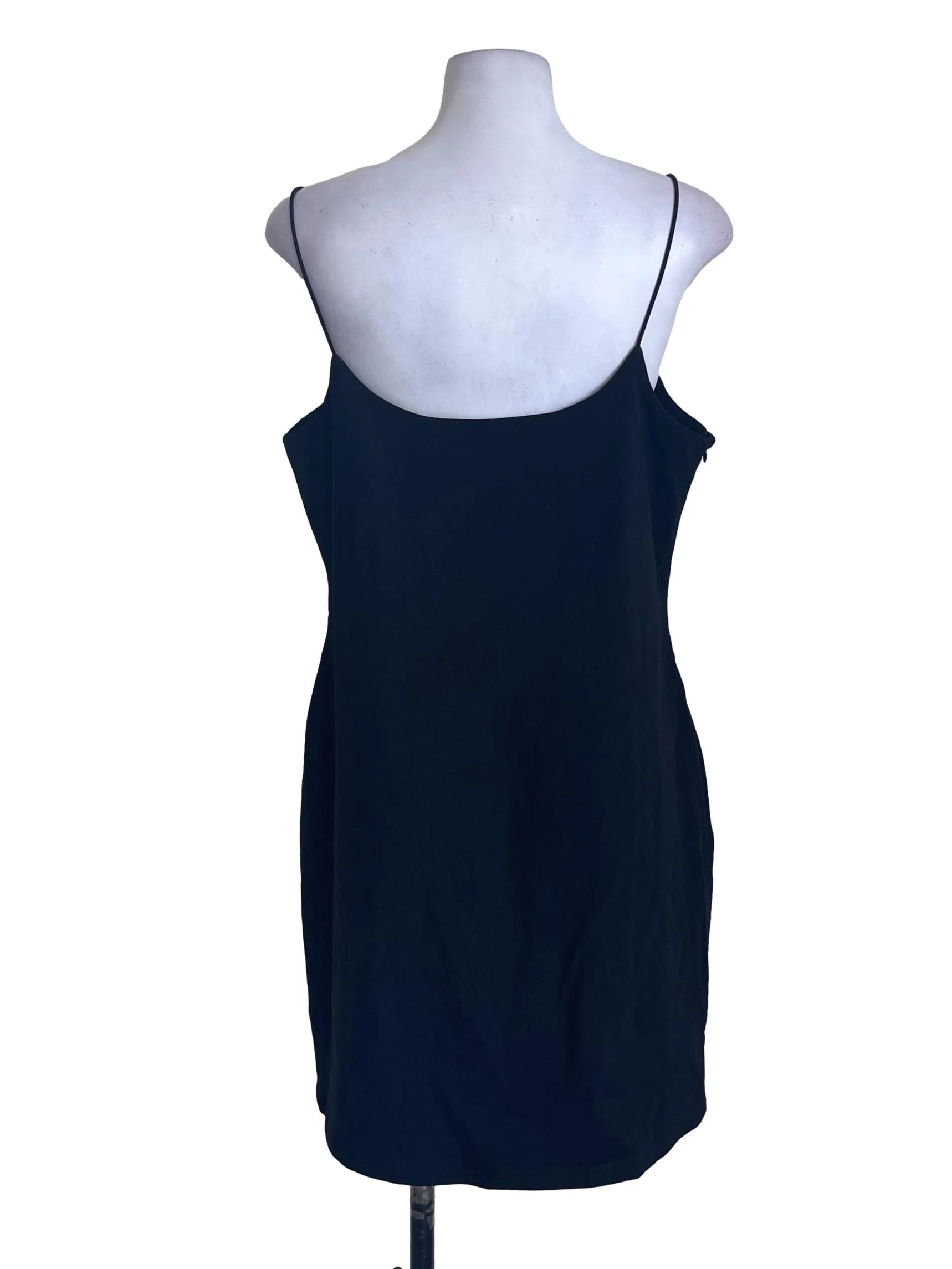 Black Square Neck Mini Dress - Image 2