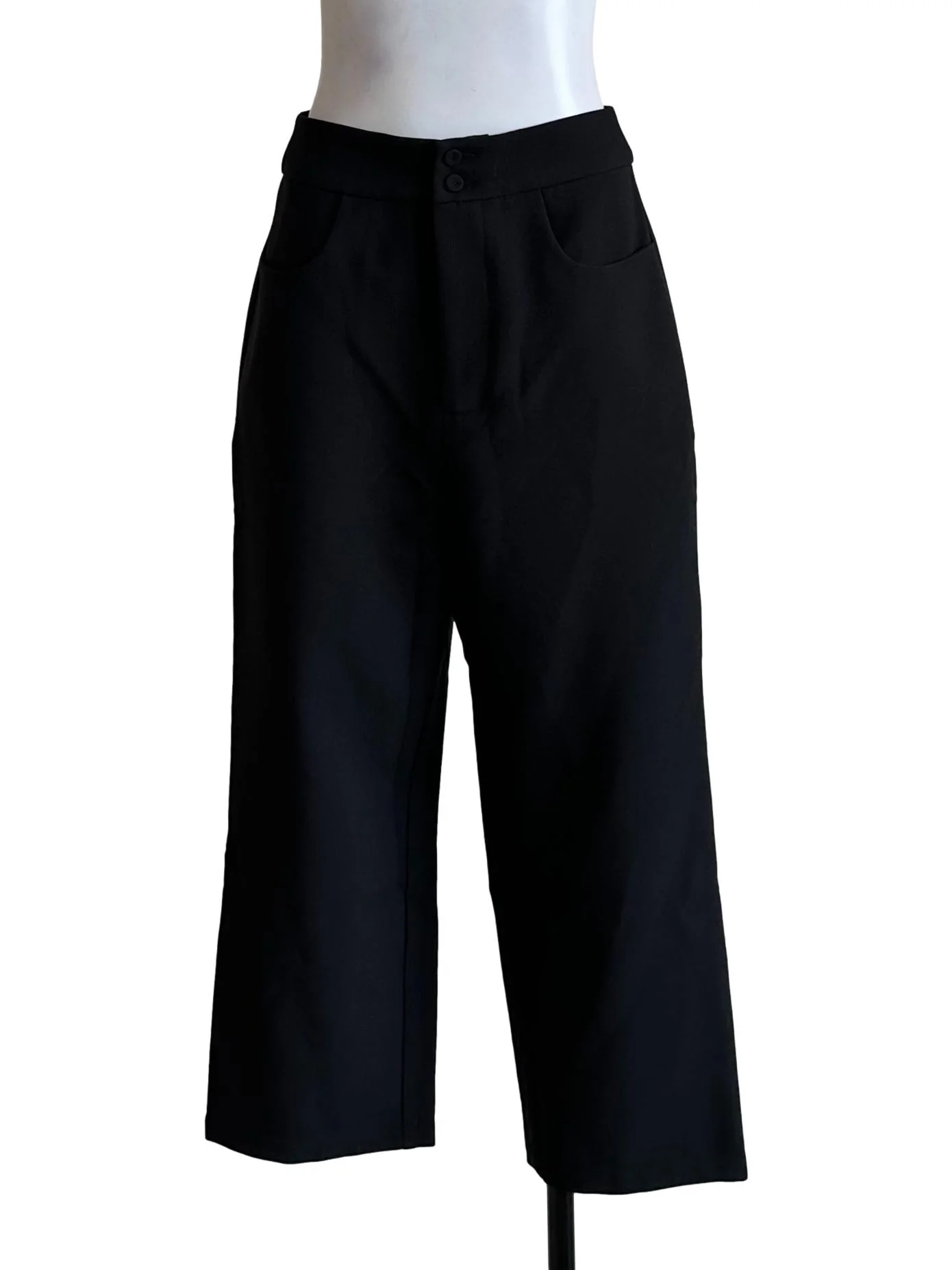 Black Straight Cut Pant