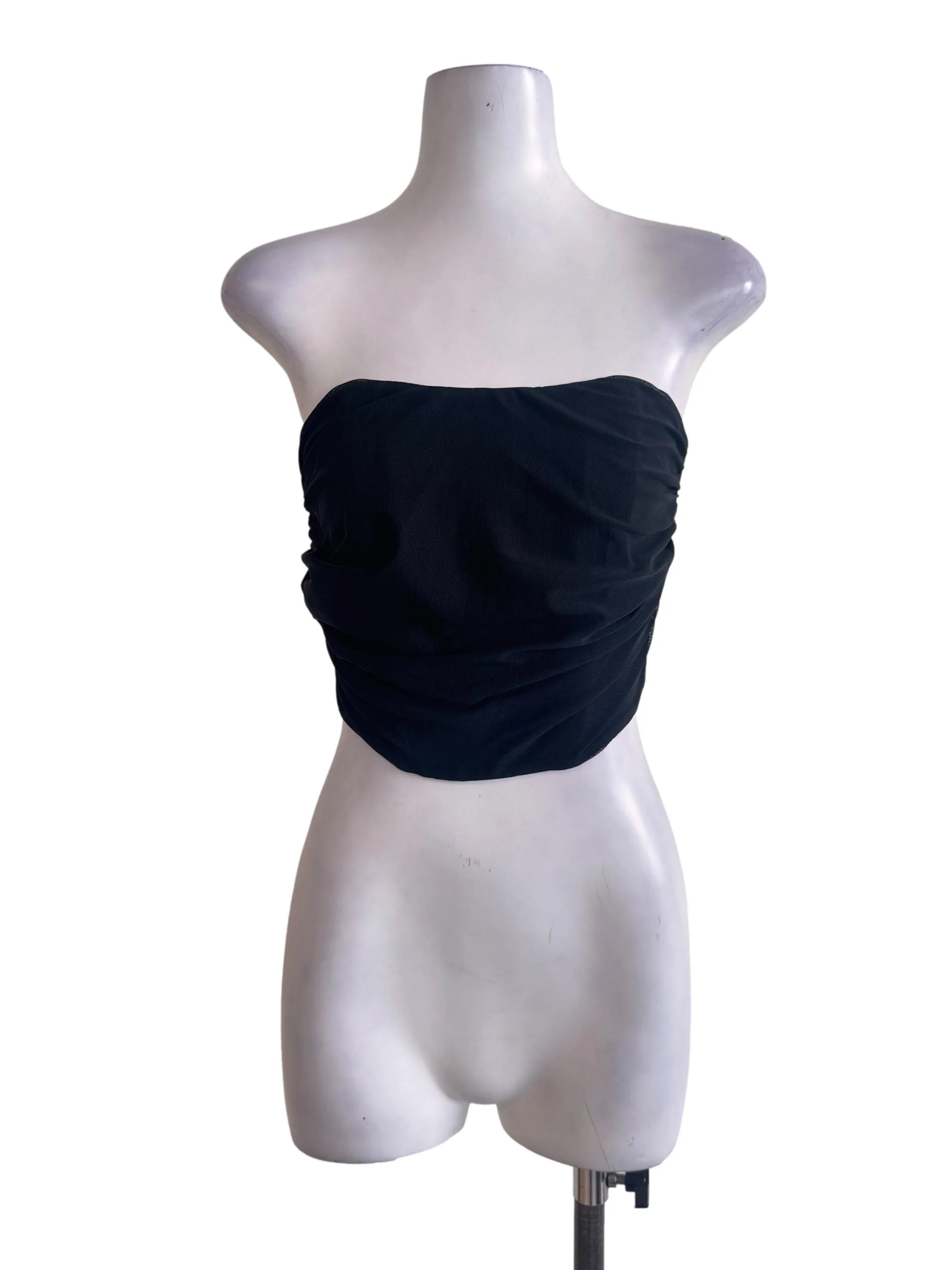 Black Strapless Corset Top