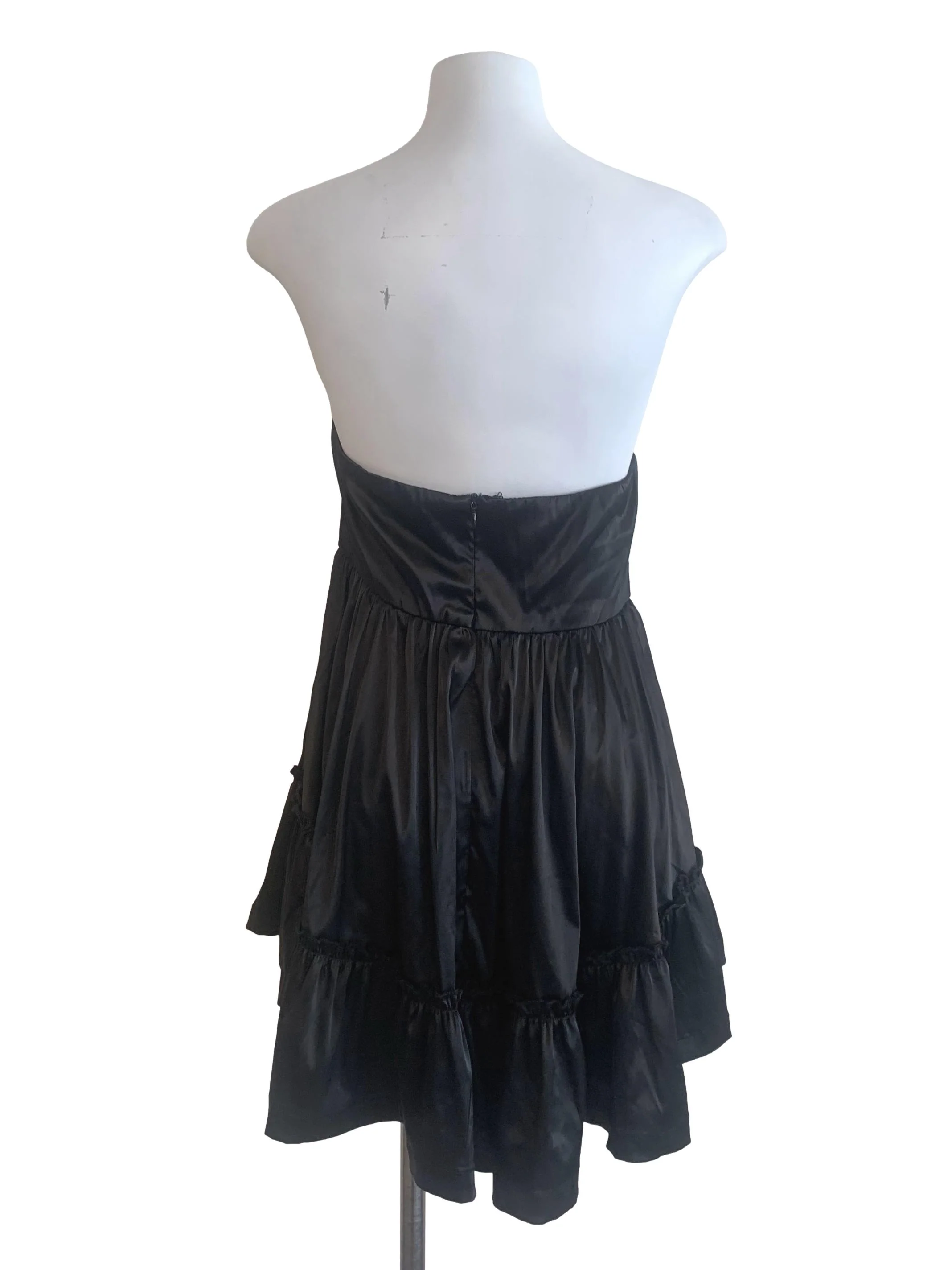 Black Strapless Dress - Image 2
