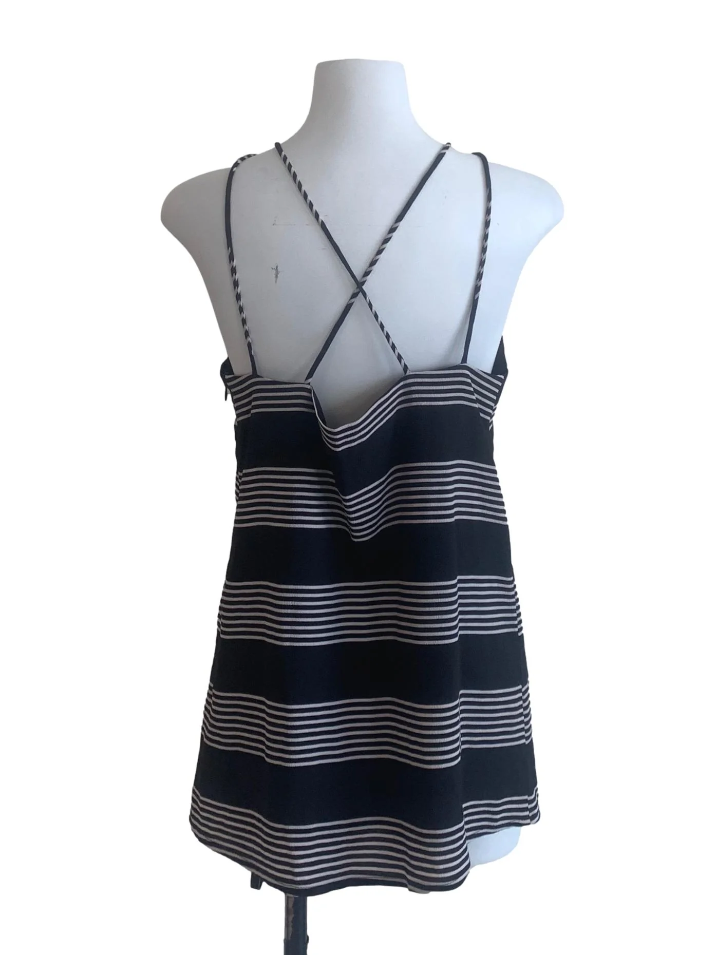 Black Stripe Pattern Top - Image 2