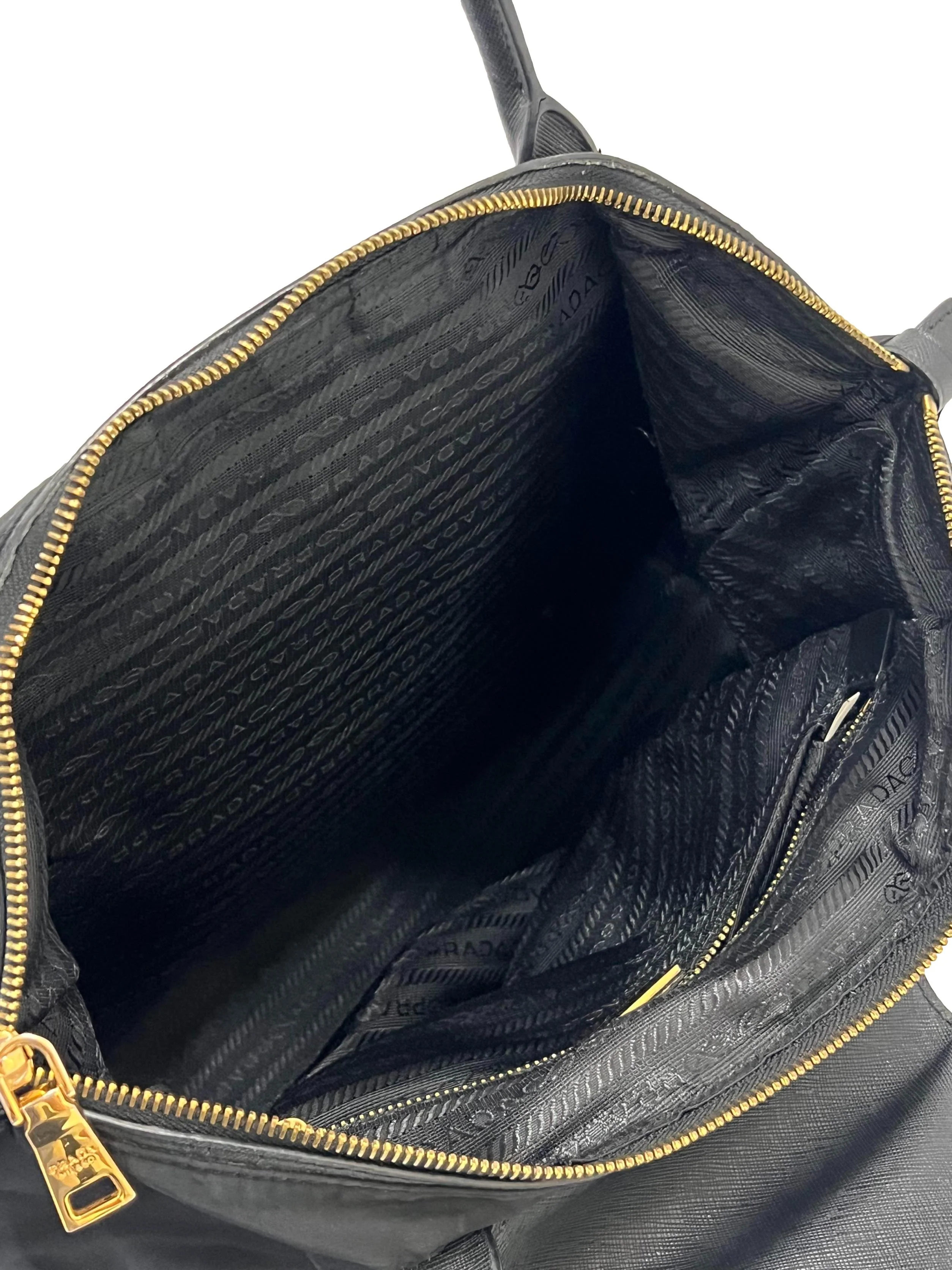 Black Tessuto Nylon Bag - Image 6