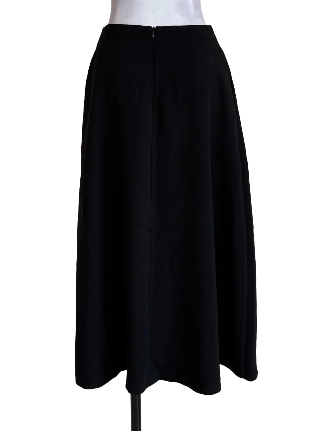Black Textured A-Line Skirt OSN - Image 2