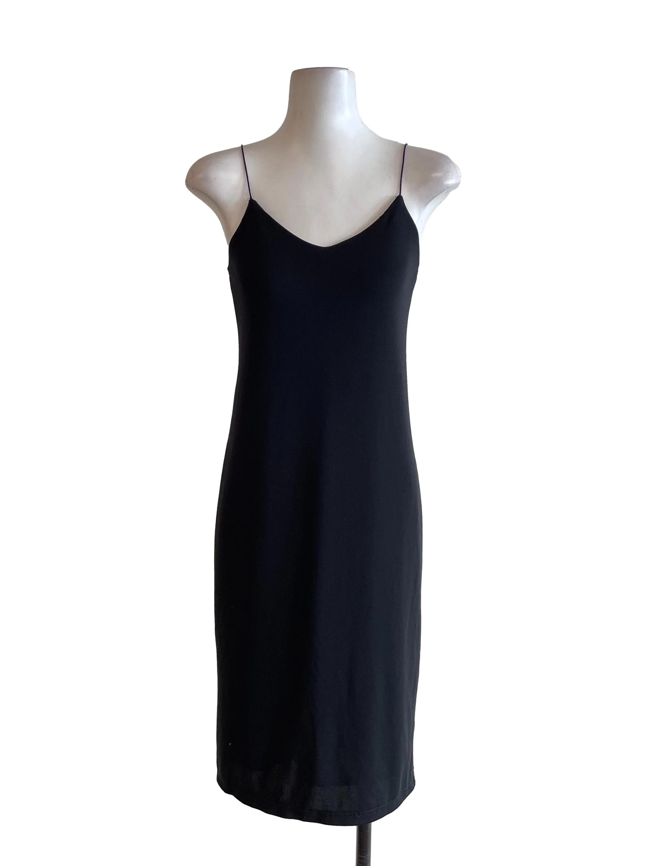 Black Thin Spaghetti Strap Dress