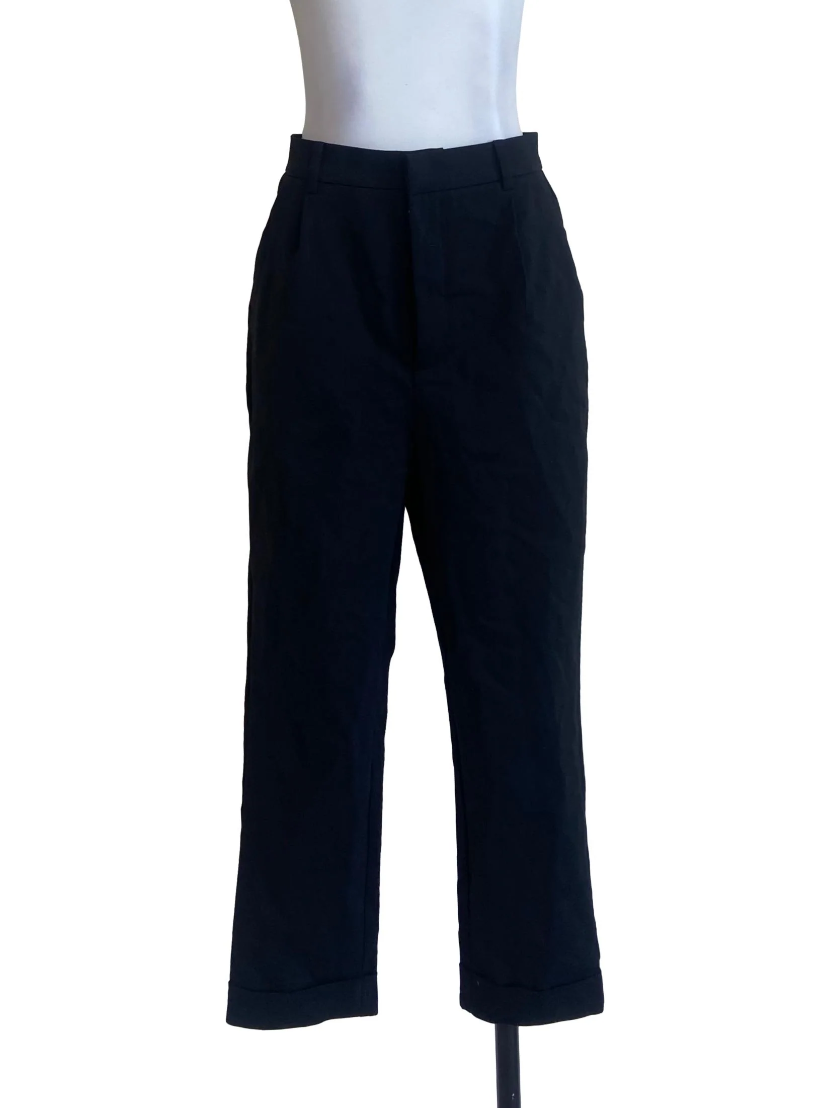 Black Twill Pegged Pants LB
