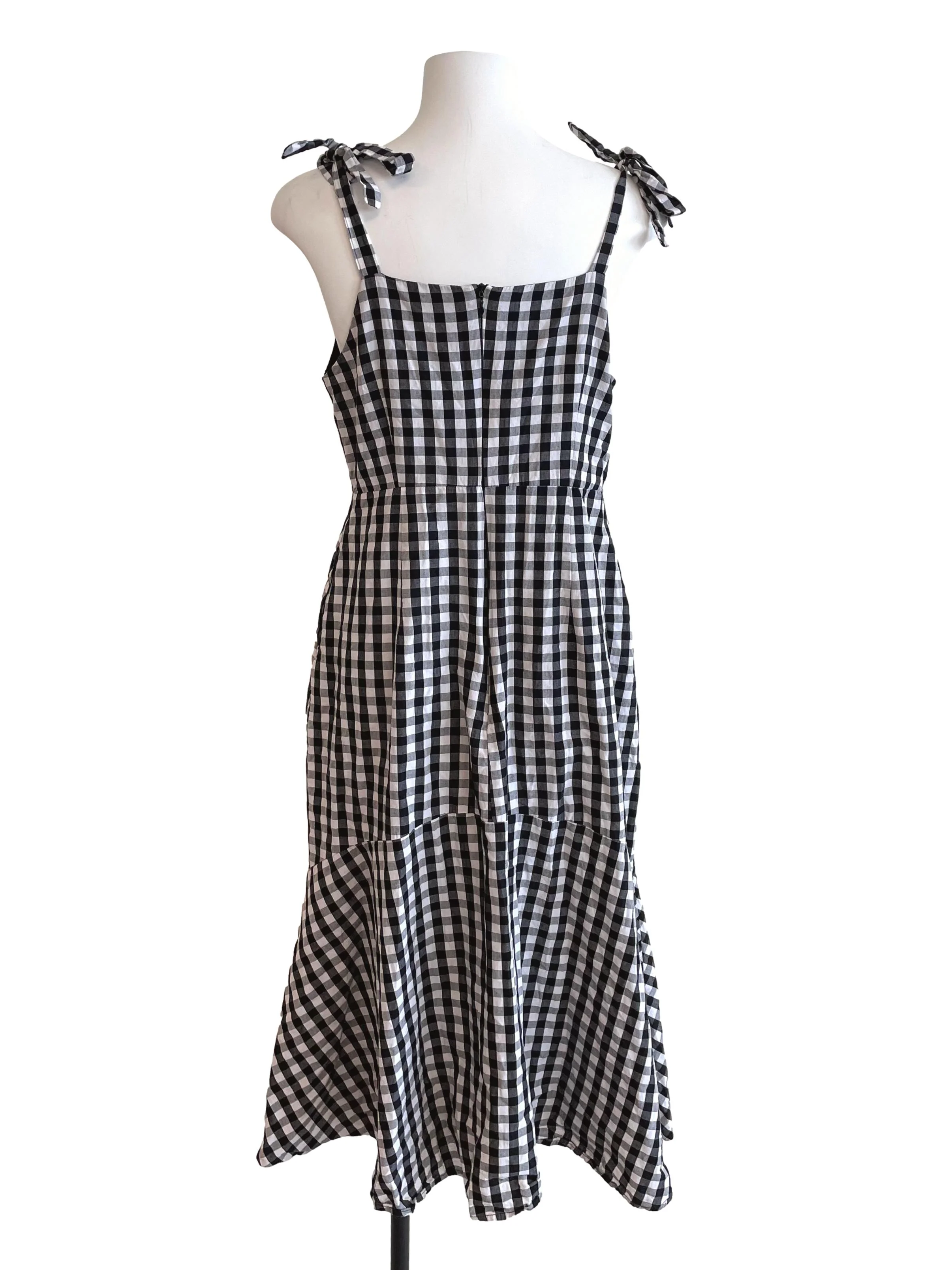 Black & White Gingham Sundress - Image 2
