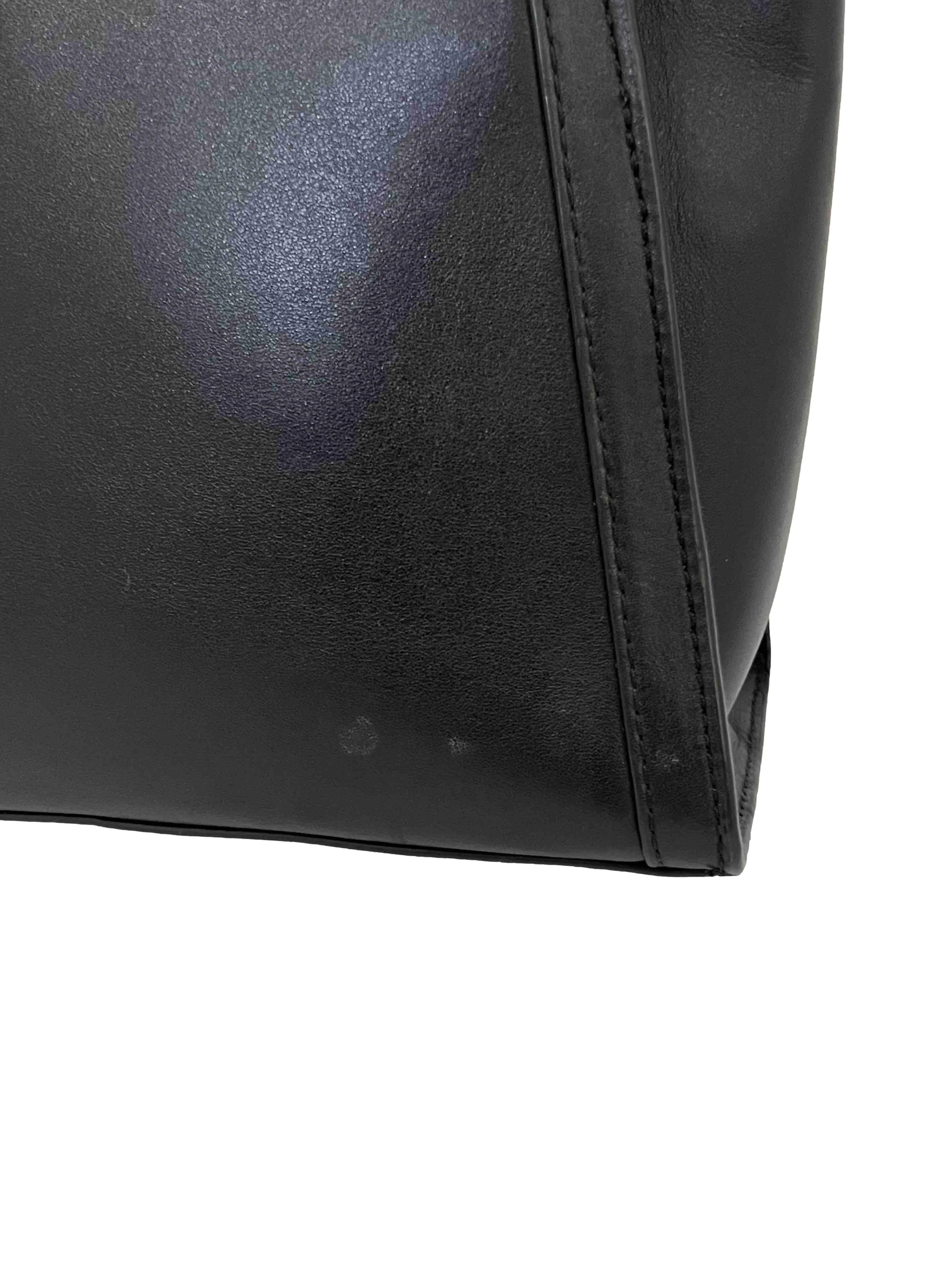 Black Whitney Medium Leather Satchel - Image 3
