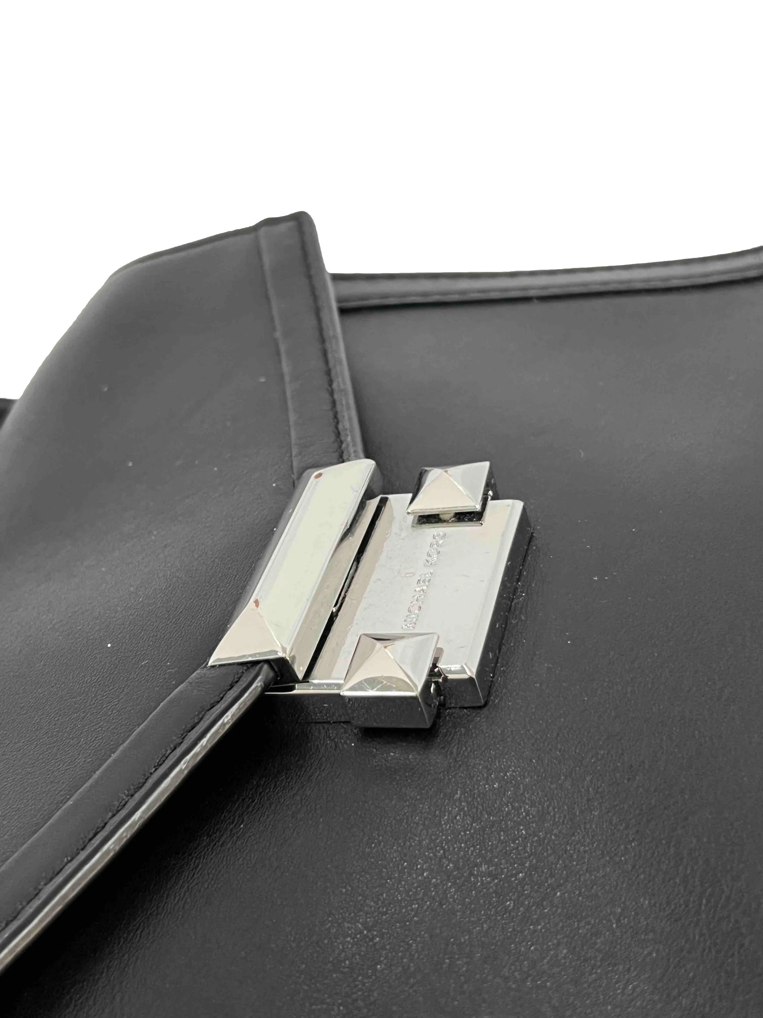 Black Whitney Medium Leather Satchel - Image 5