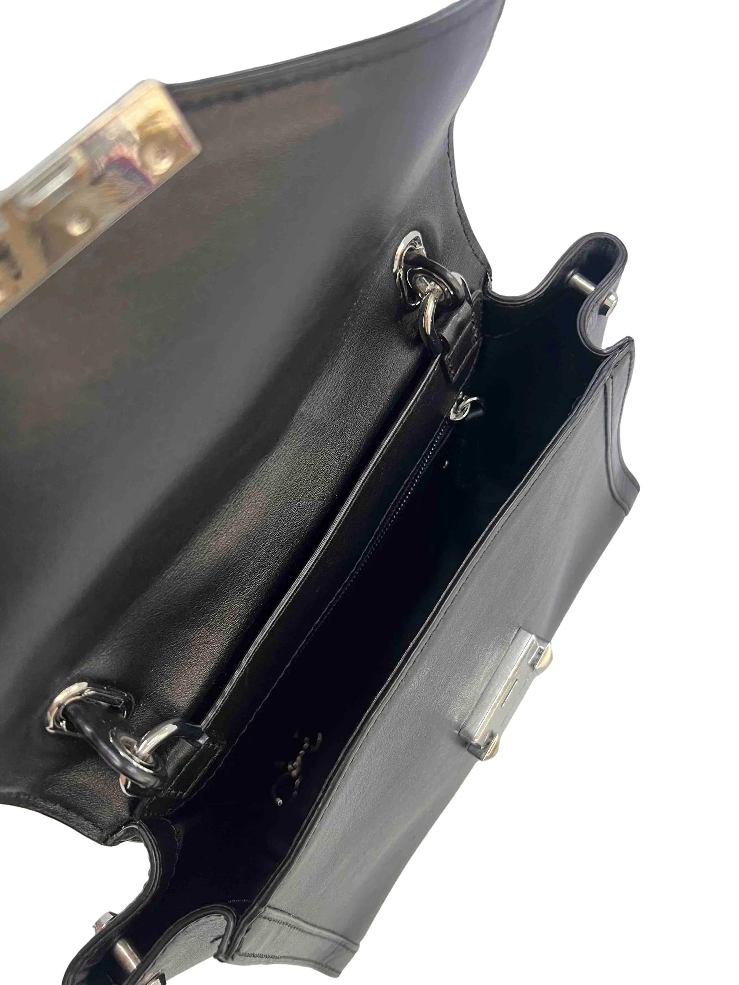 Black Whitney Medium Leather Satchel - Image 6
