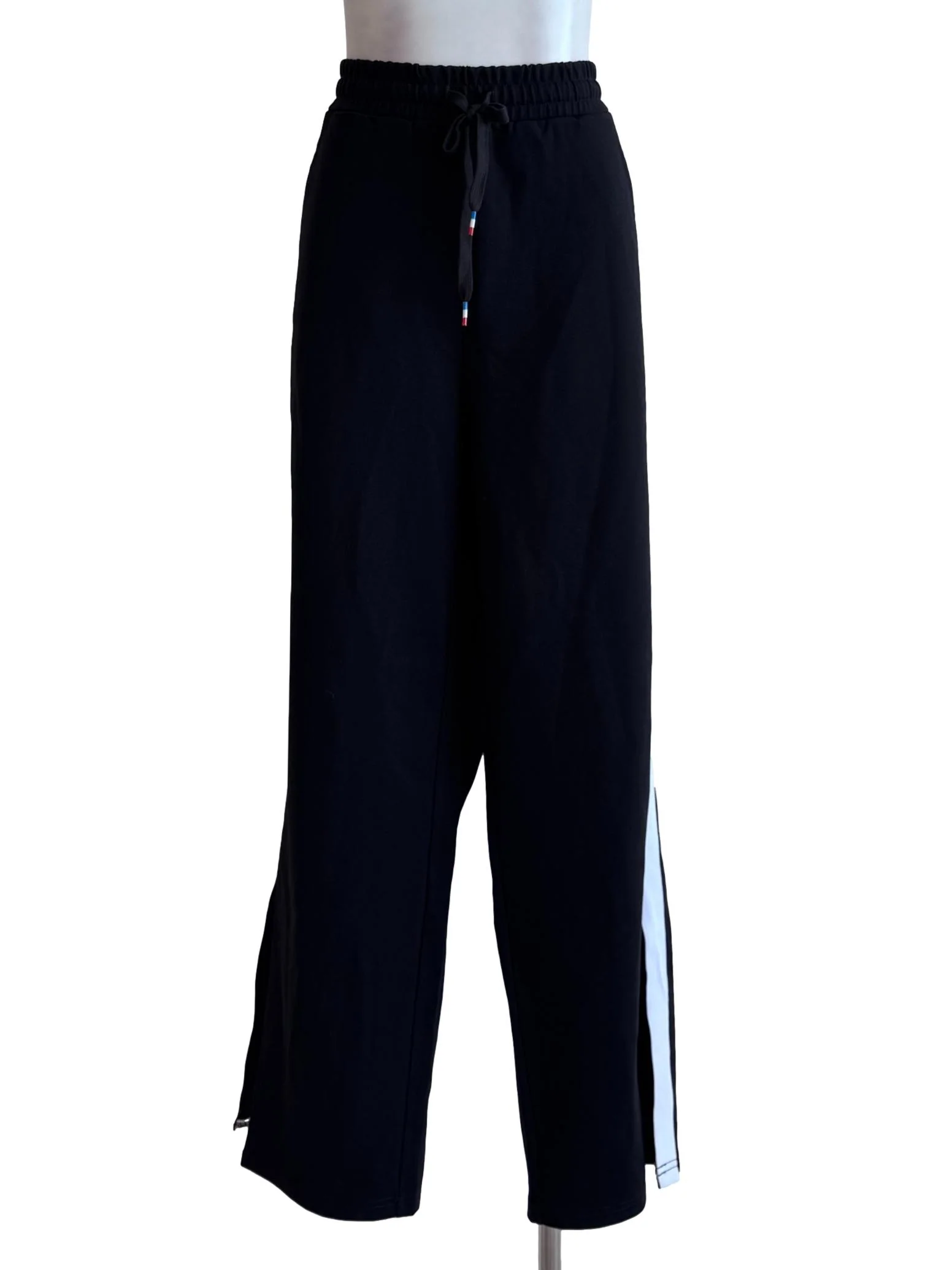 Black With White Stripe Long Pants