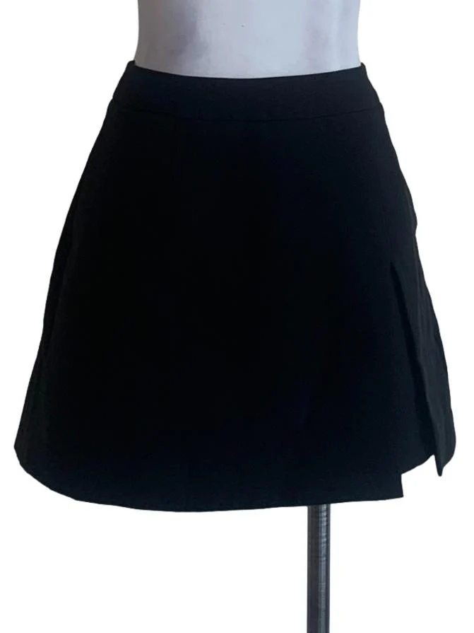 Black Wrap Skort