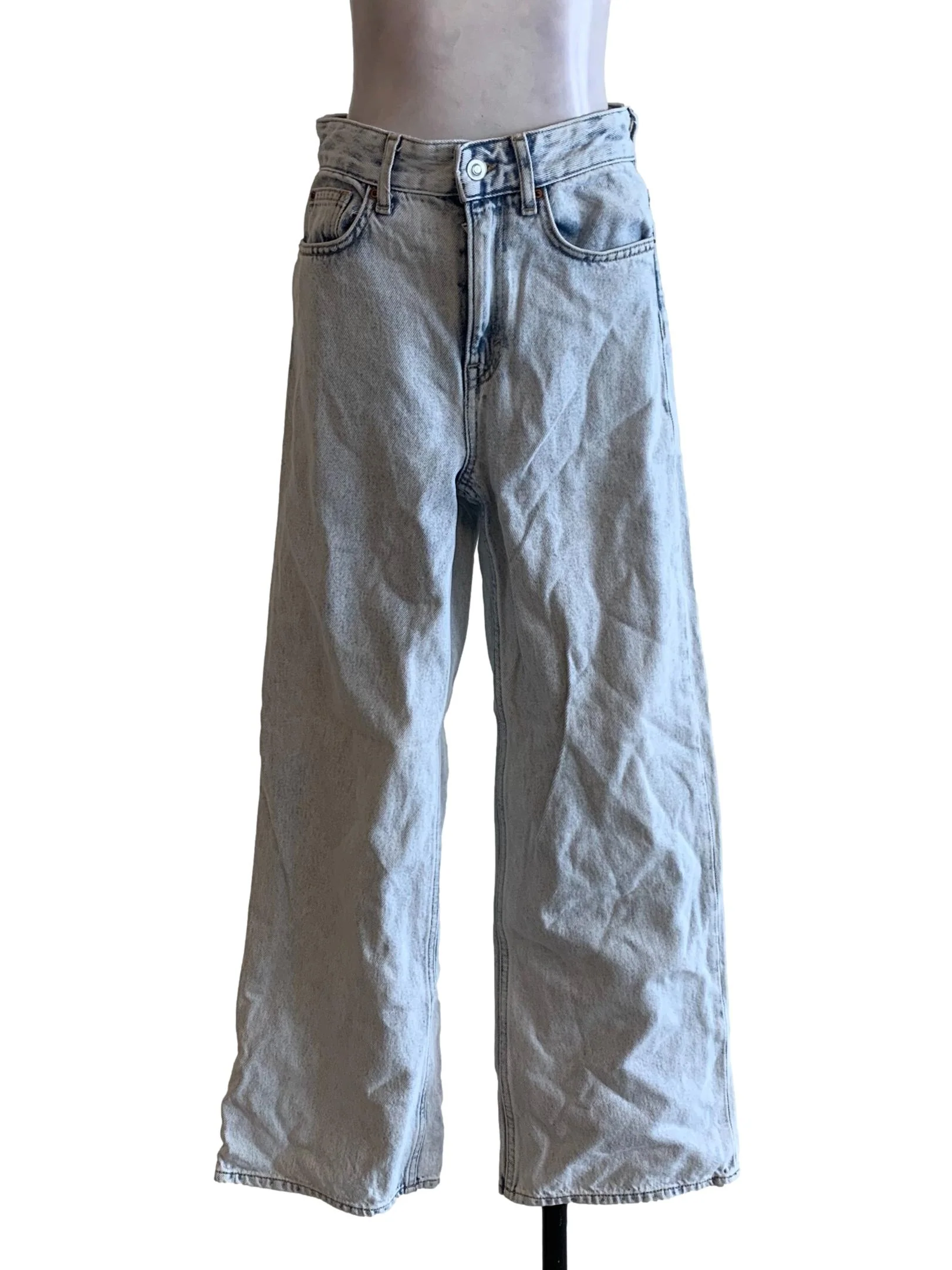 Bleach Blue Straight Leg Jeans
