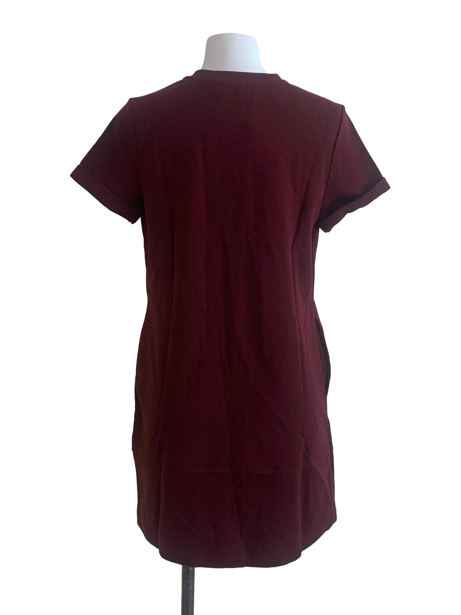 Blood Red Round Neck Dress - Image 2