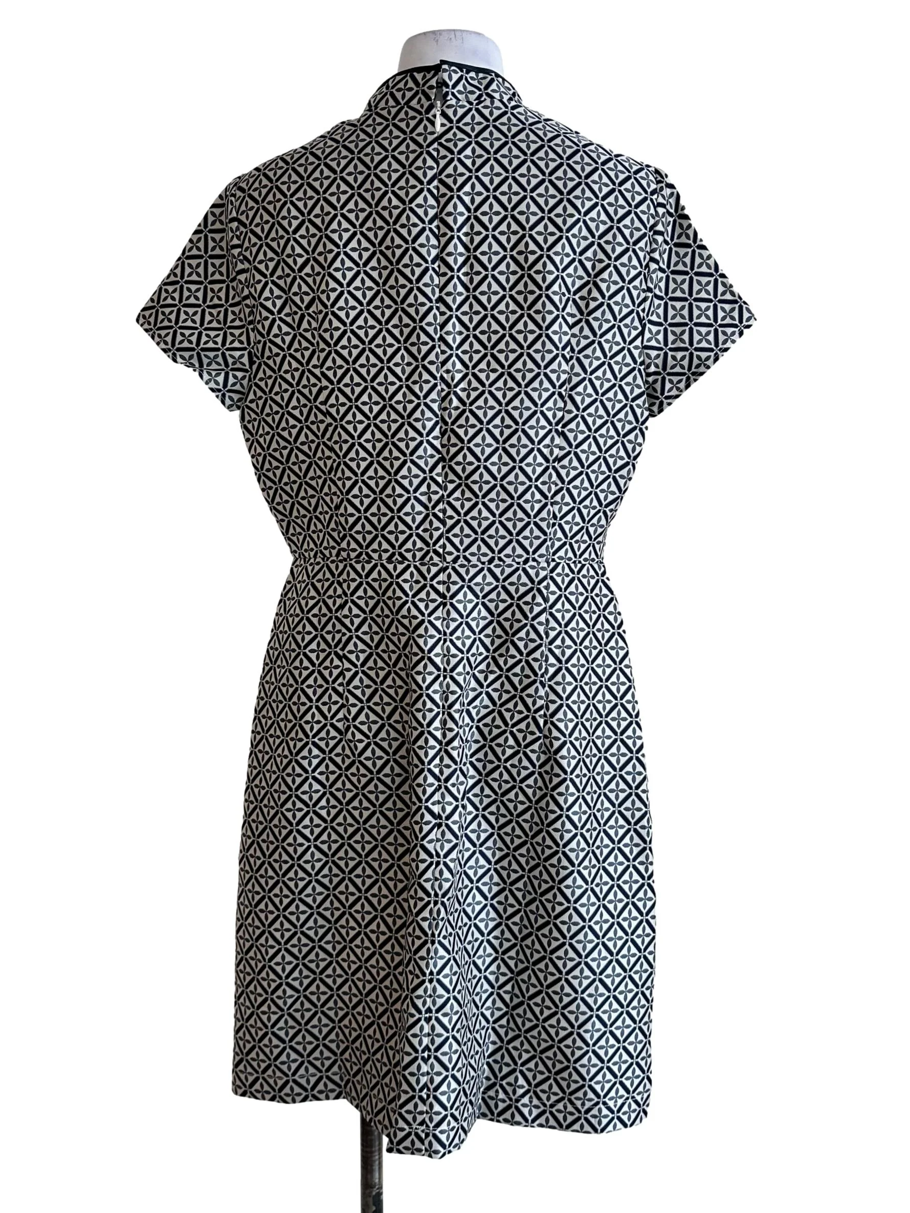 Blue Abstract Pattern Cheongsam Dress - Image 2