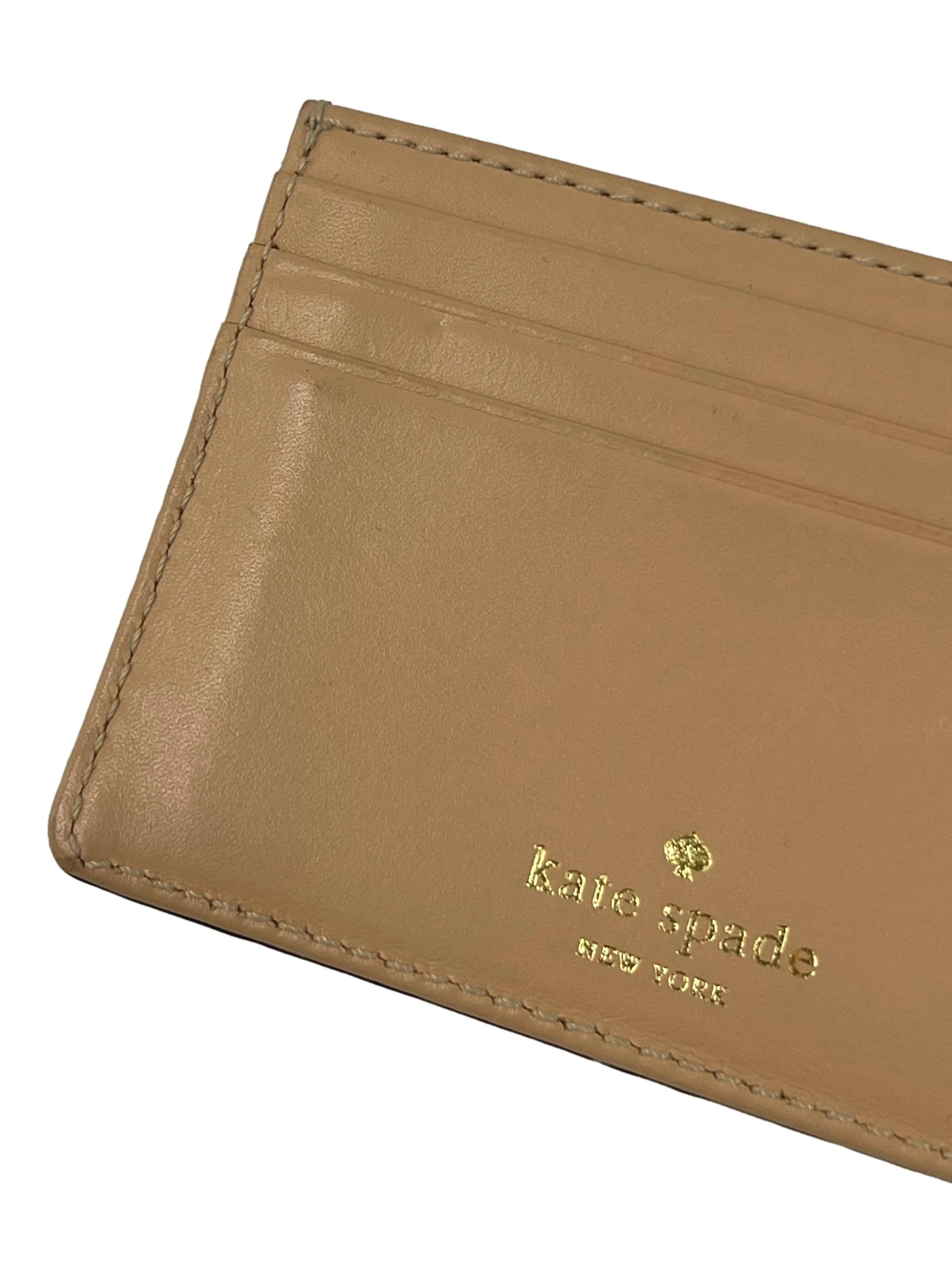 Blue And Nude Wellesley Graham Leather Card Case - Image 3