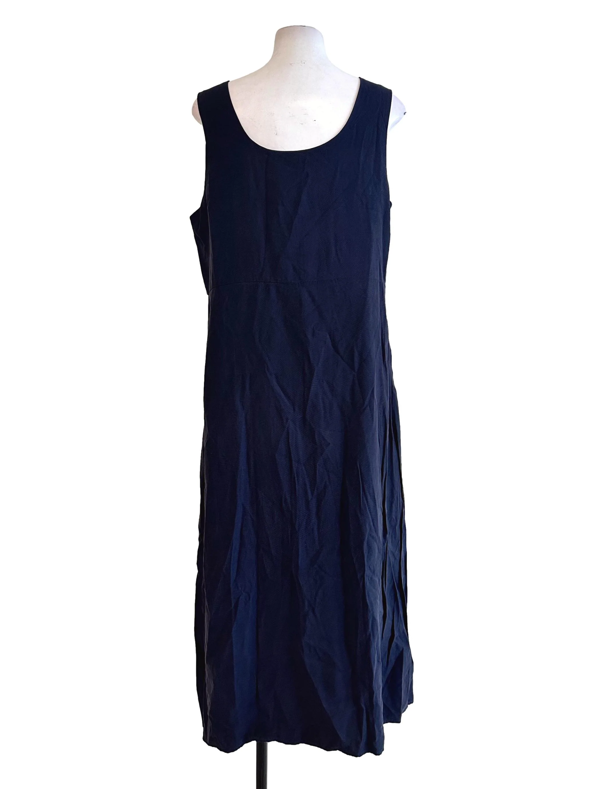 Blue Black Scoop Neckline Maxi Dress TEM - Image 2