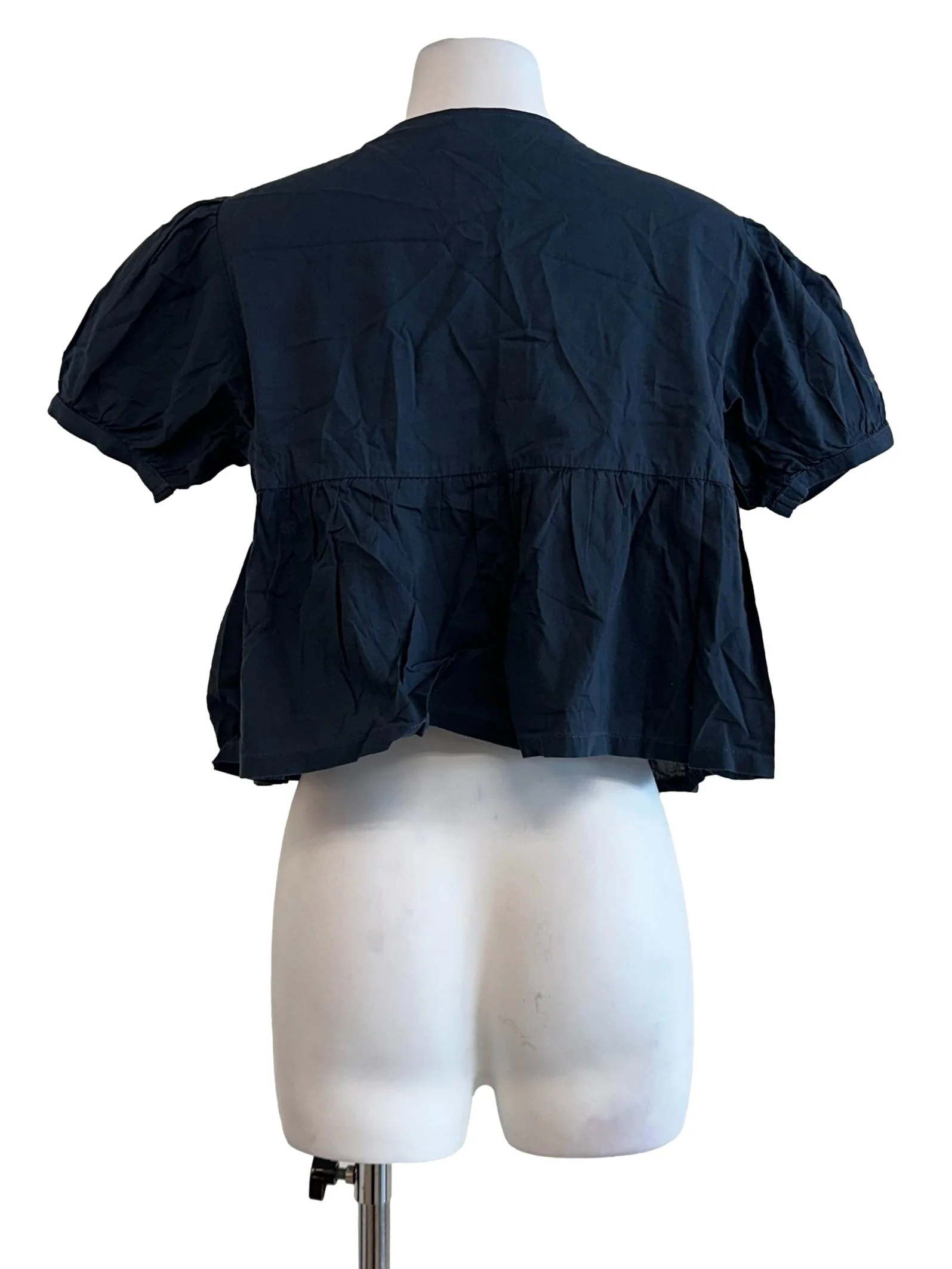 Blue Black Tie Top - Image 2