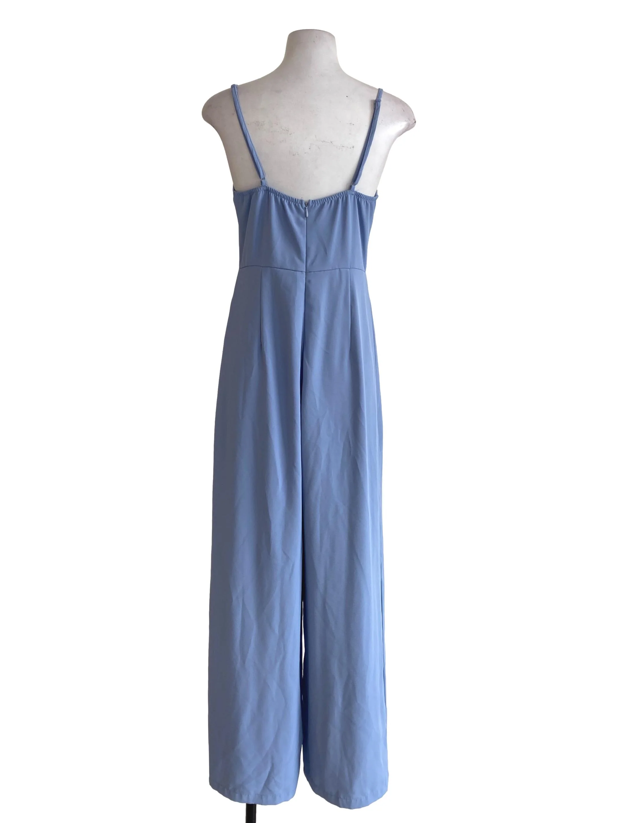Blue Blade Pleated Jumpsuits - Image 2