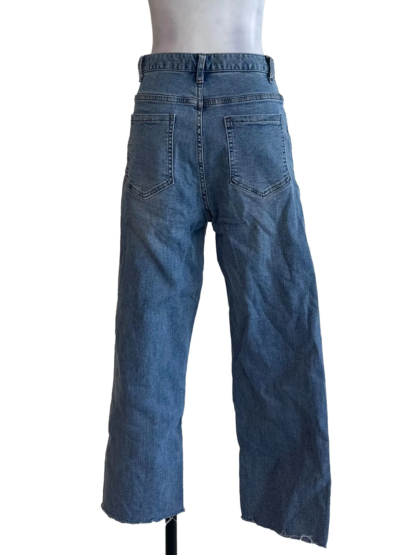 Blue Denim Straight Jeans - Image 2