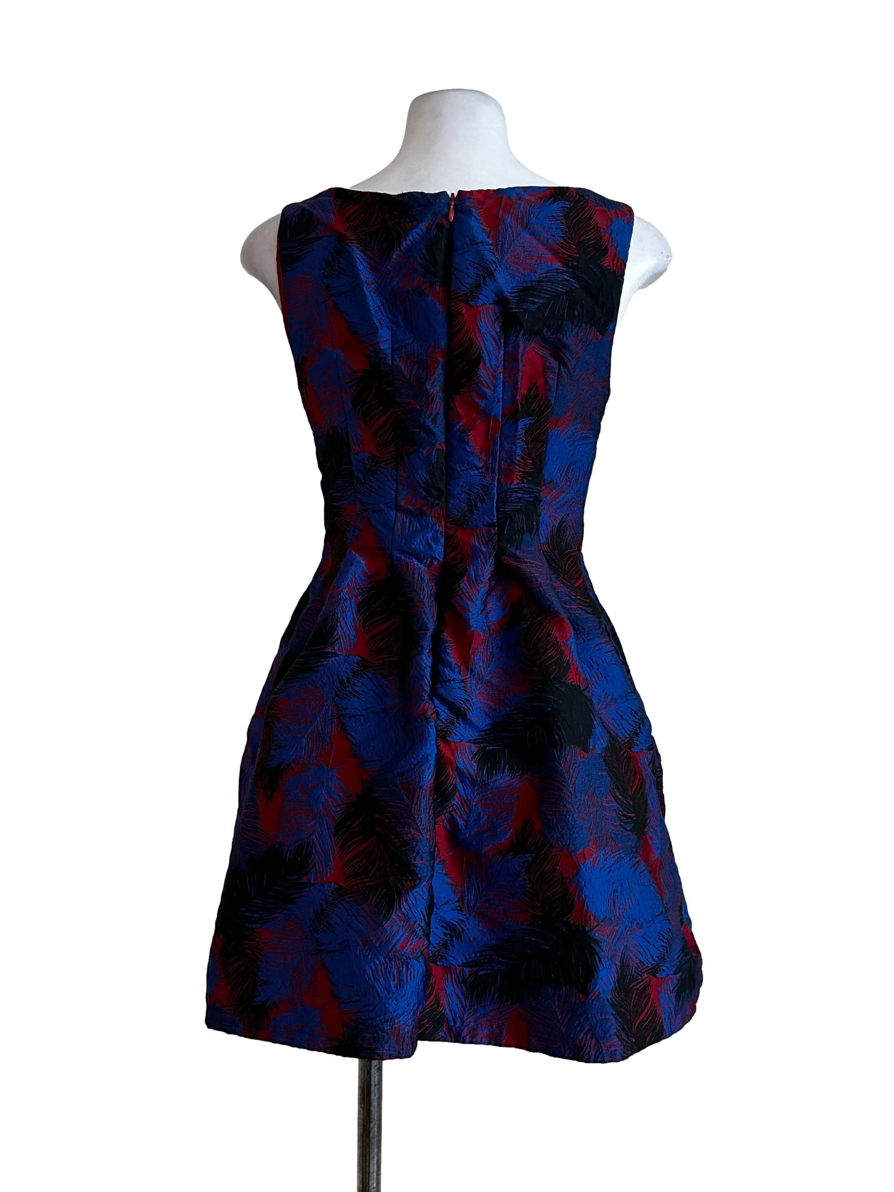 Blue Floral Pattern Dress - Image 2