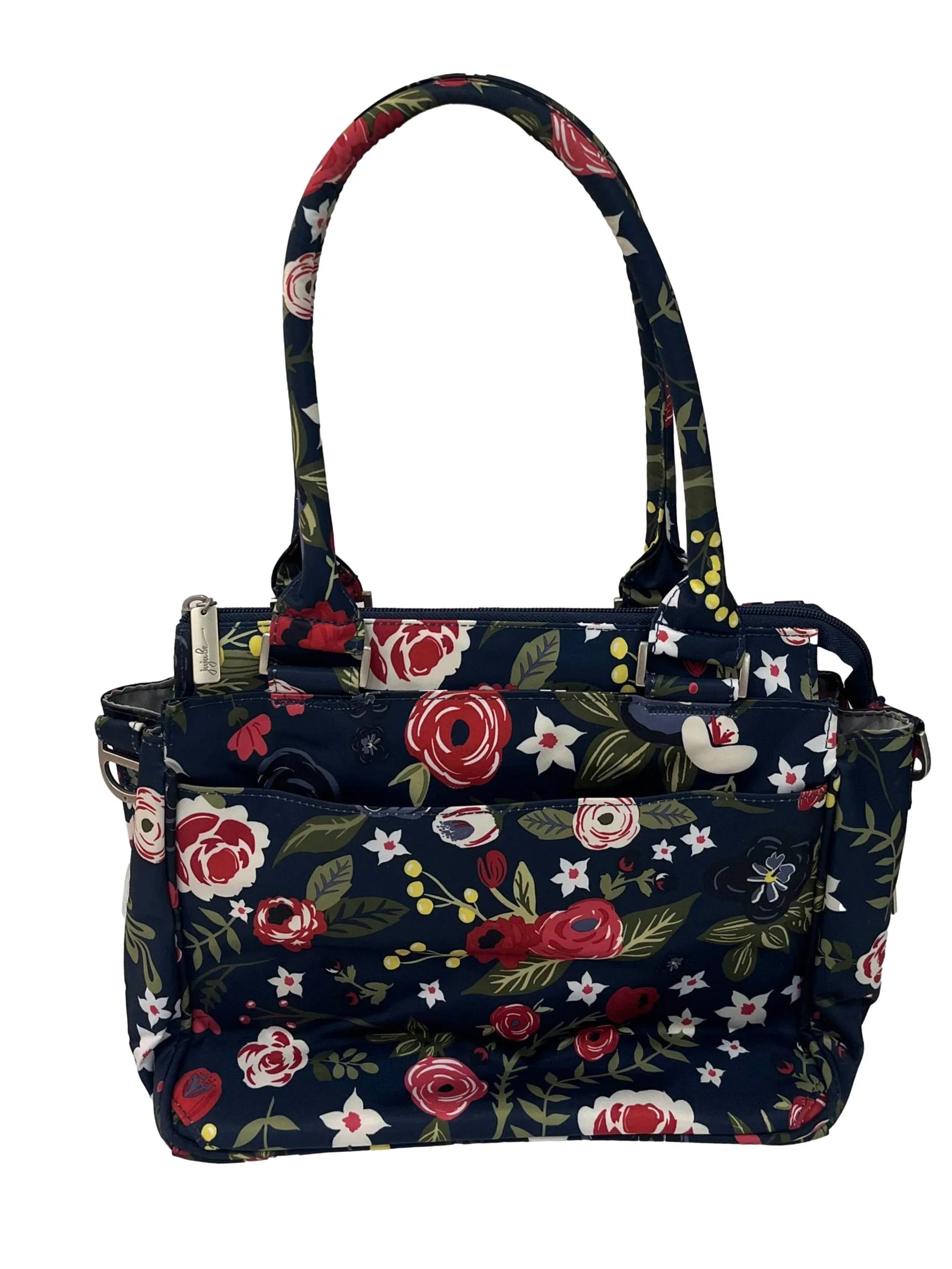 Blue Floral Small Tote Bag - Image 2