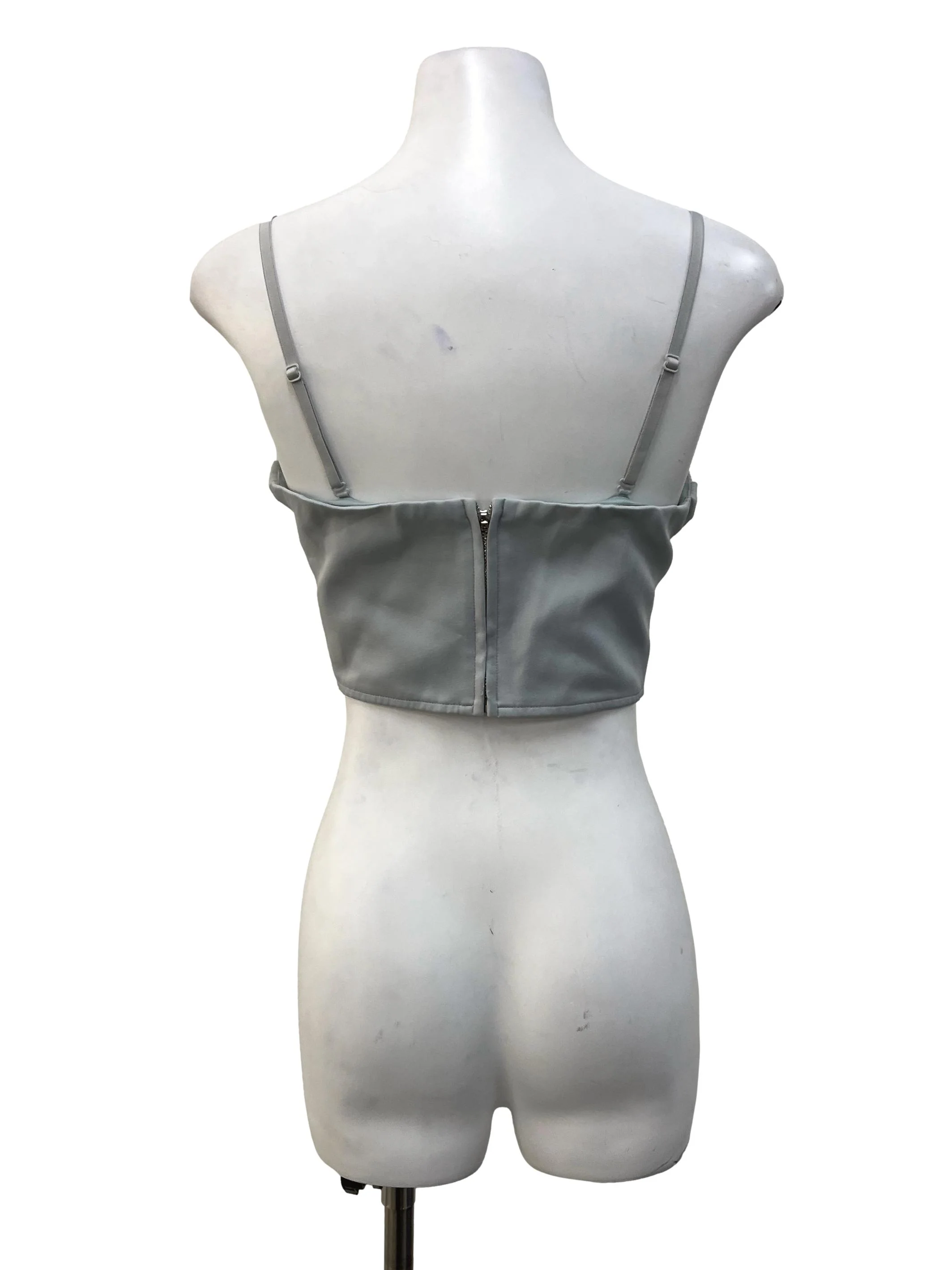 Blue Front Pleats Top - Image 2