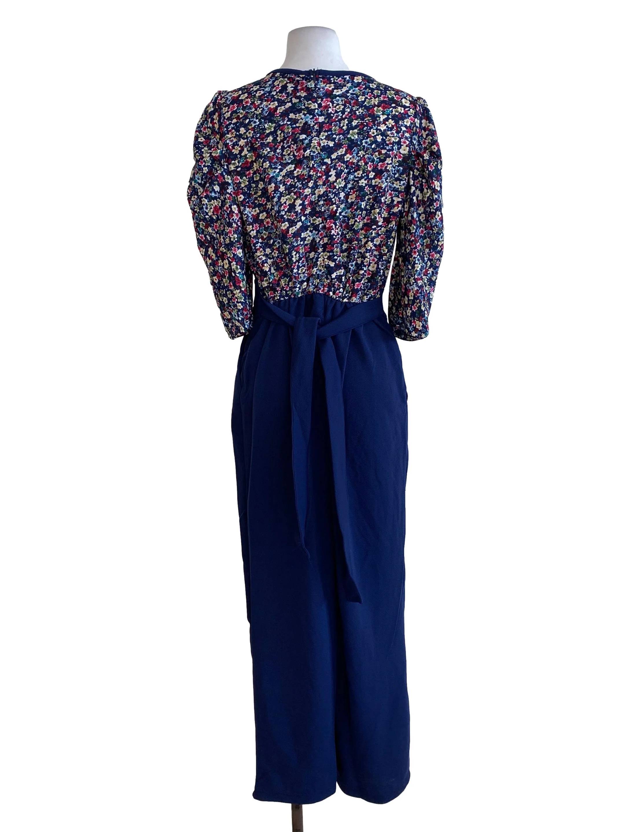 Blue Half Floral Jumpsuits - Image 2