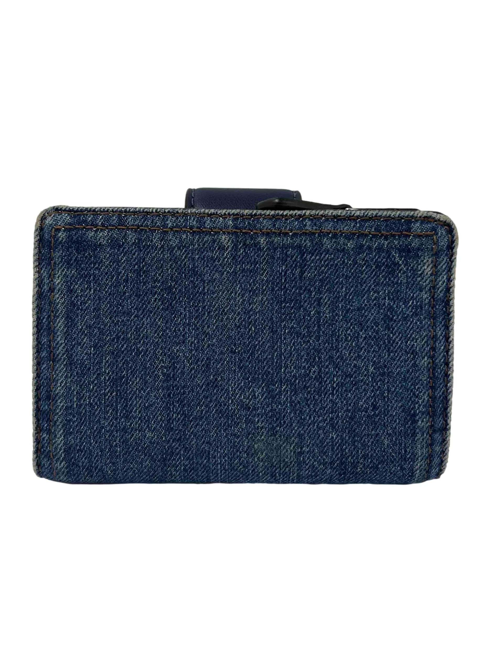 Blue Medium Corner Zip Denim Wallet Small CSN - Image 2