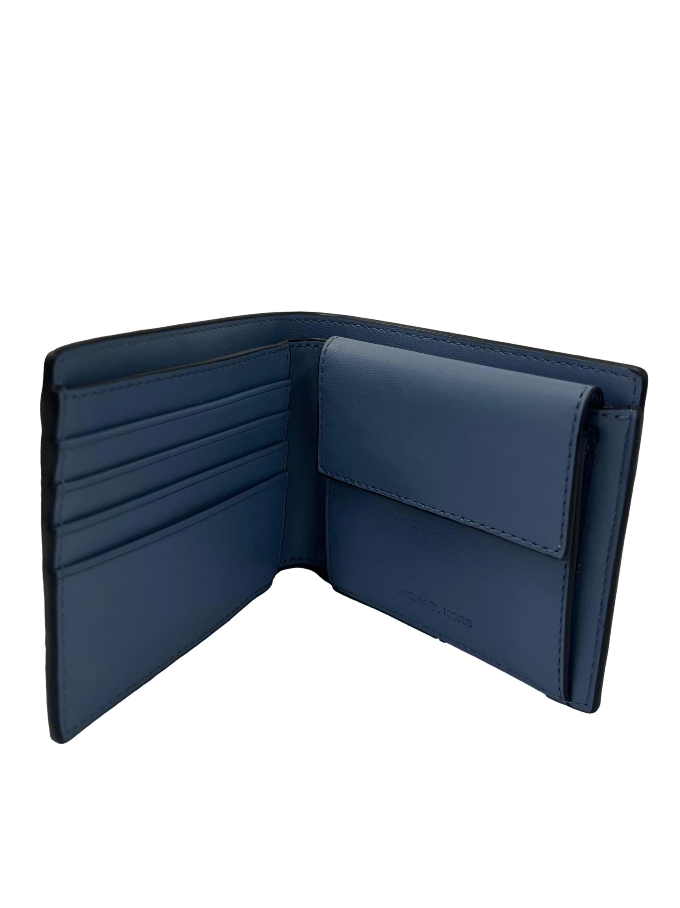 Blue Monogram Folding Wallet - Image 3