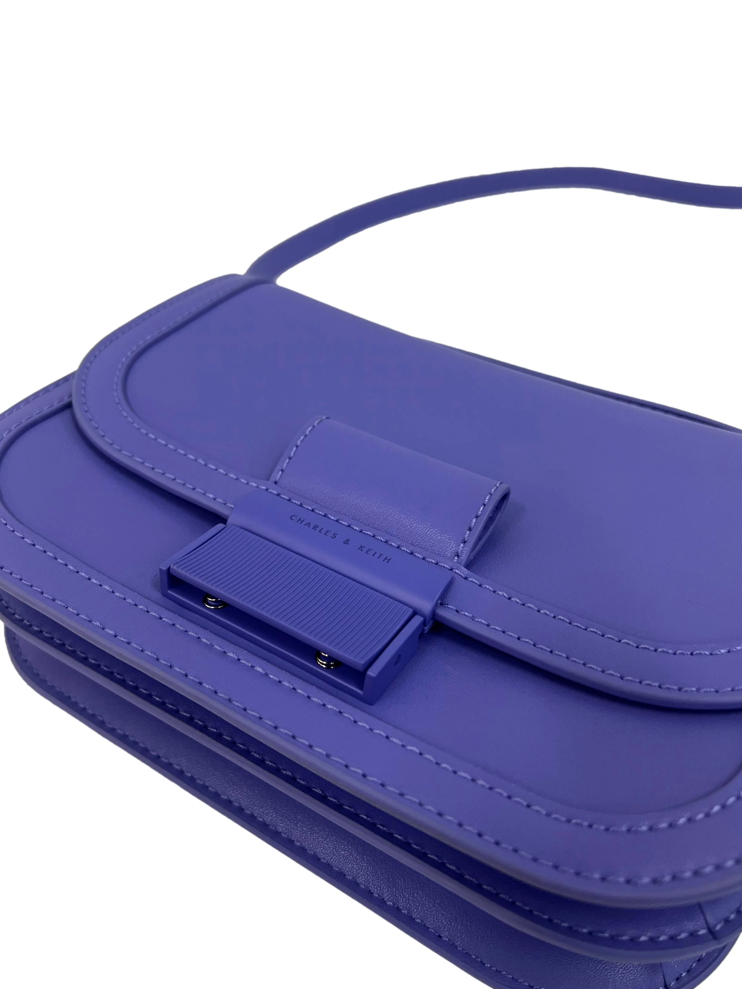 Blue Purple Pu Leather Crossbody Bag Csn - Image 3