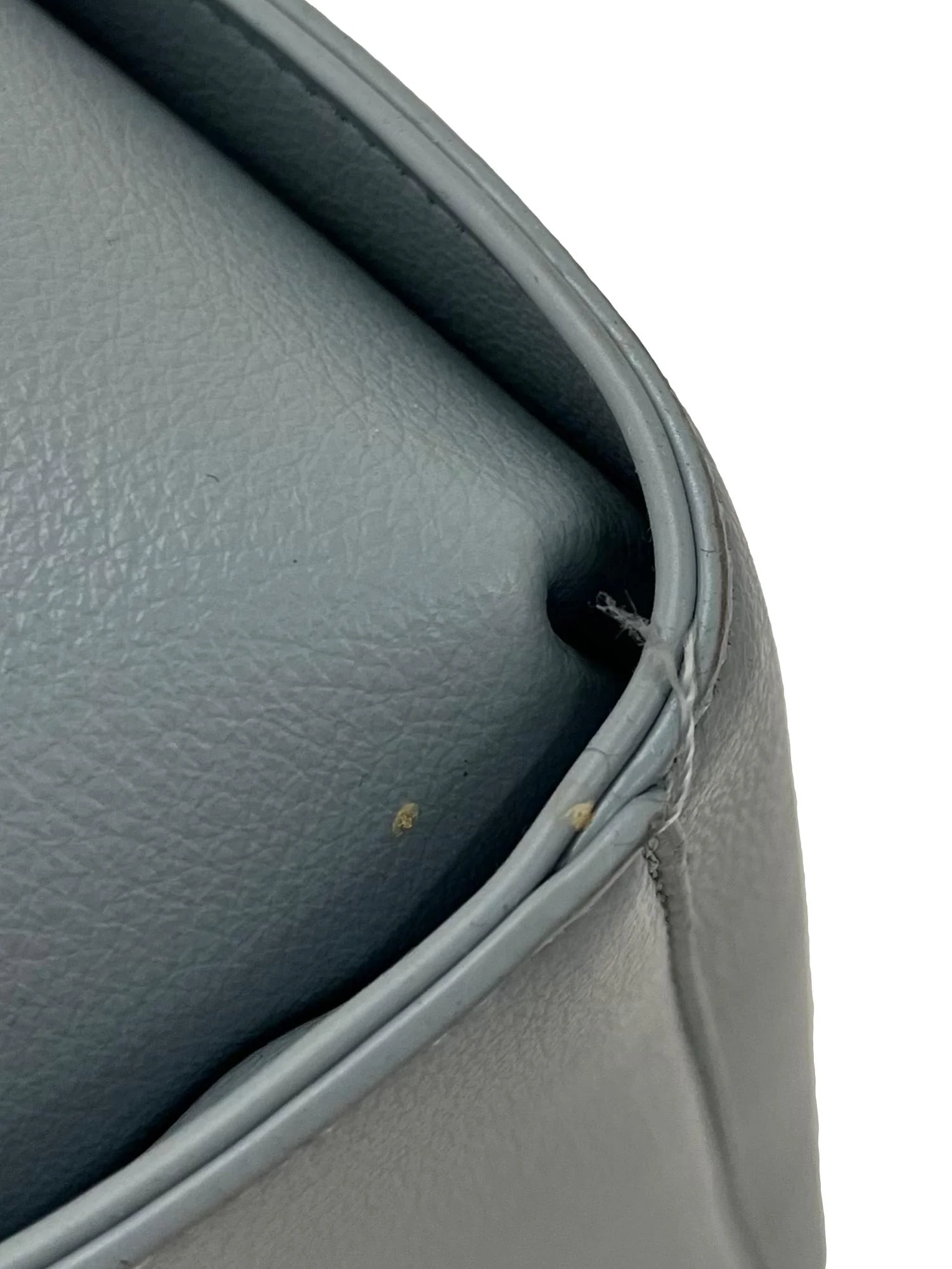 Blue Textured Crossbody Bag With Detachable Strap - Image 5