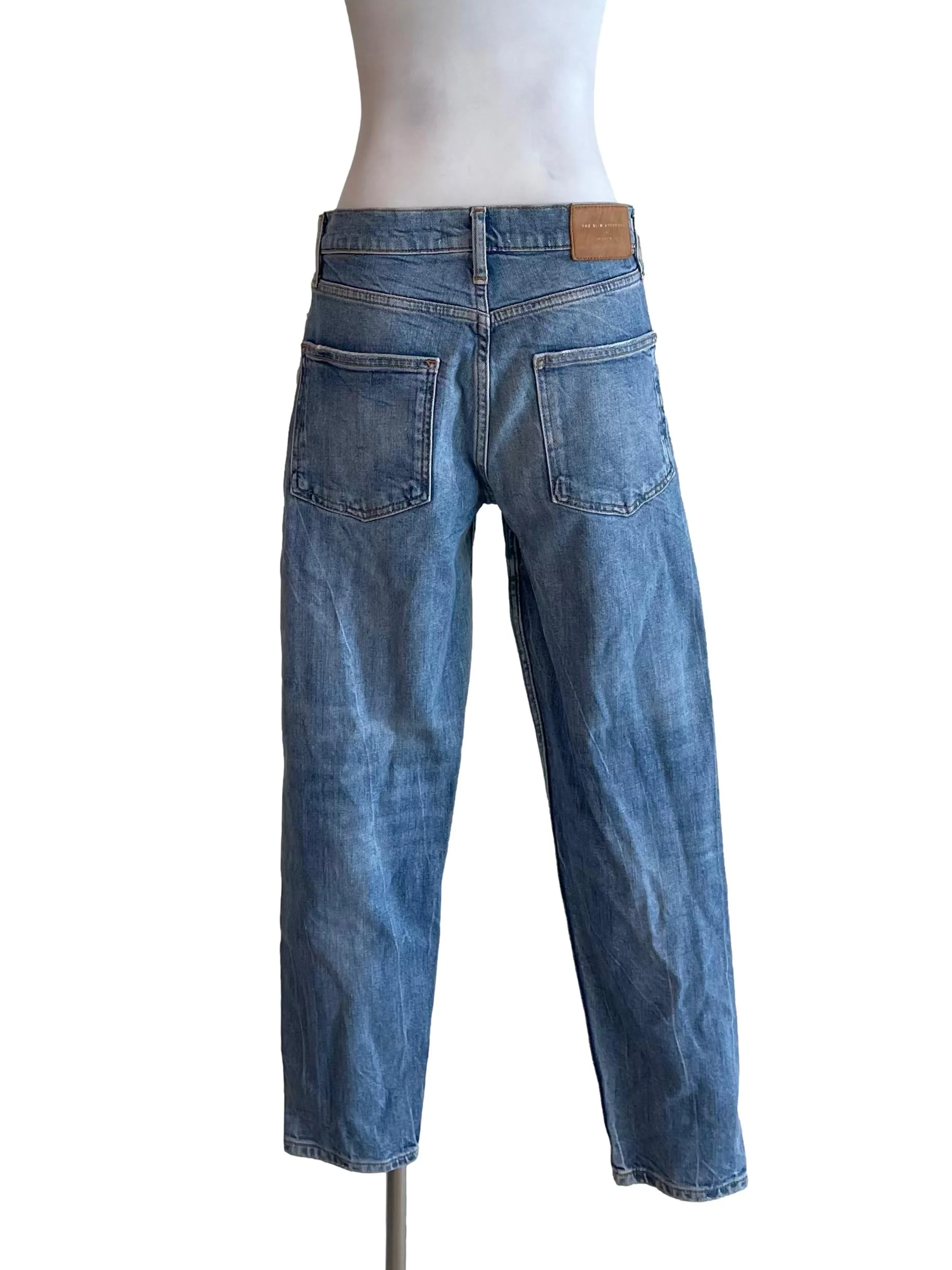 Blue Washed Skinny Ripped Jeans - Image 2
