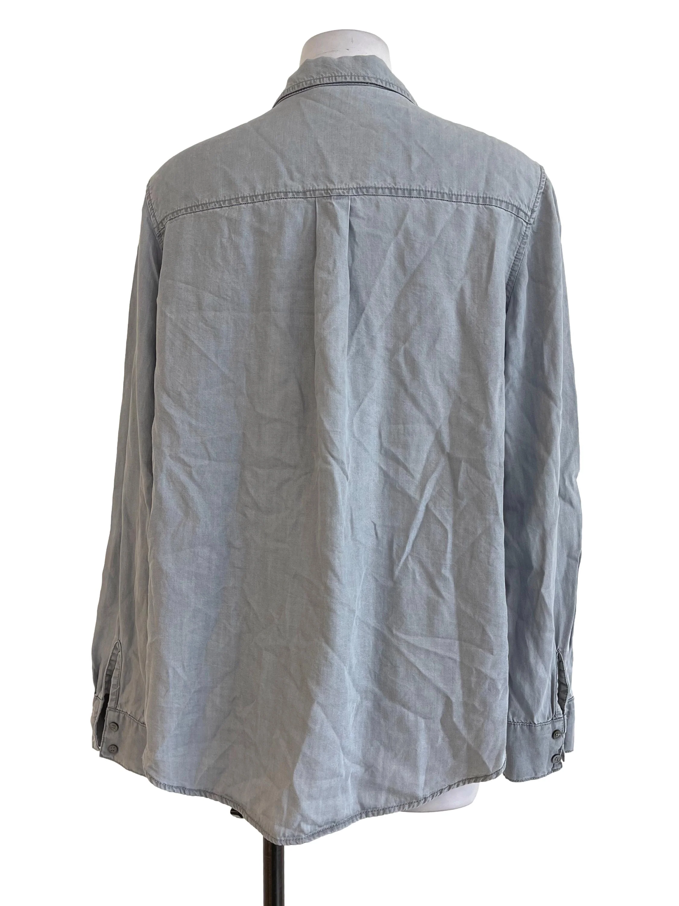 Blueish Grey Collared Shirt - Image 2