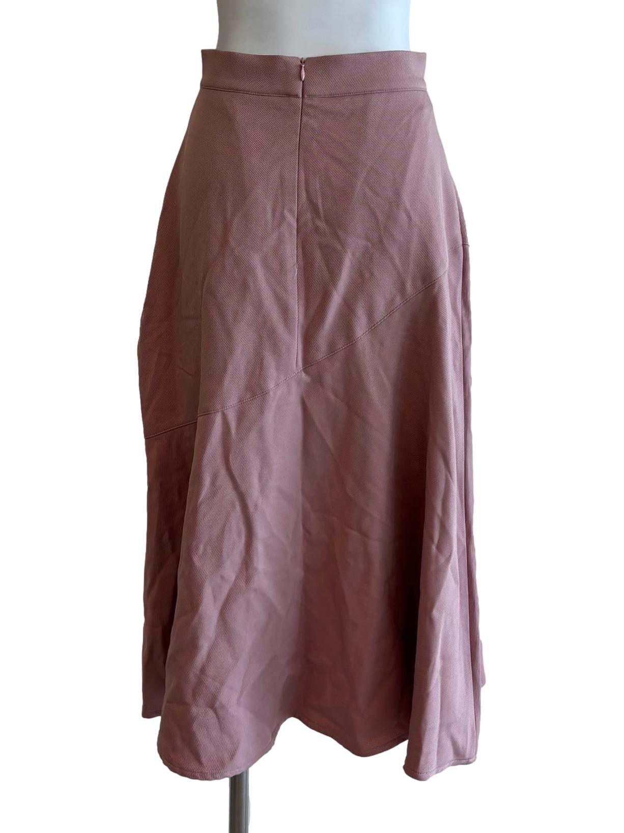 Blush Pink Flare Skirt - Image 2