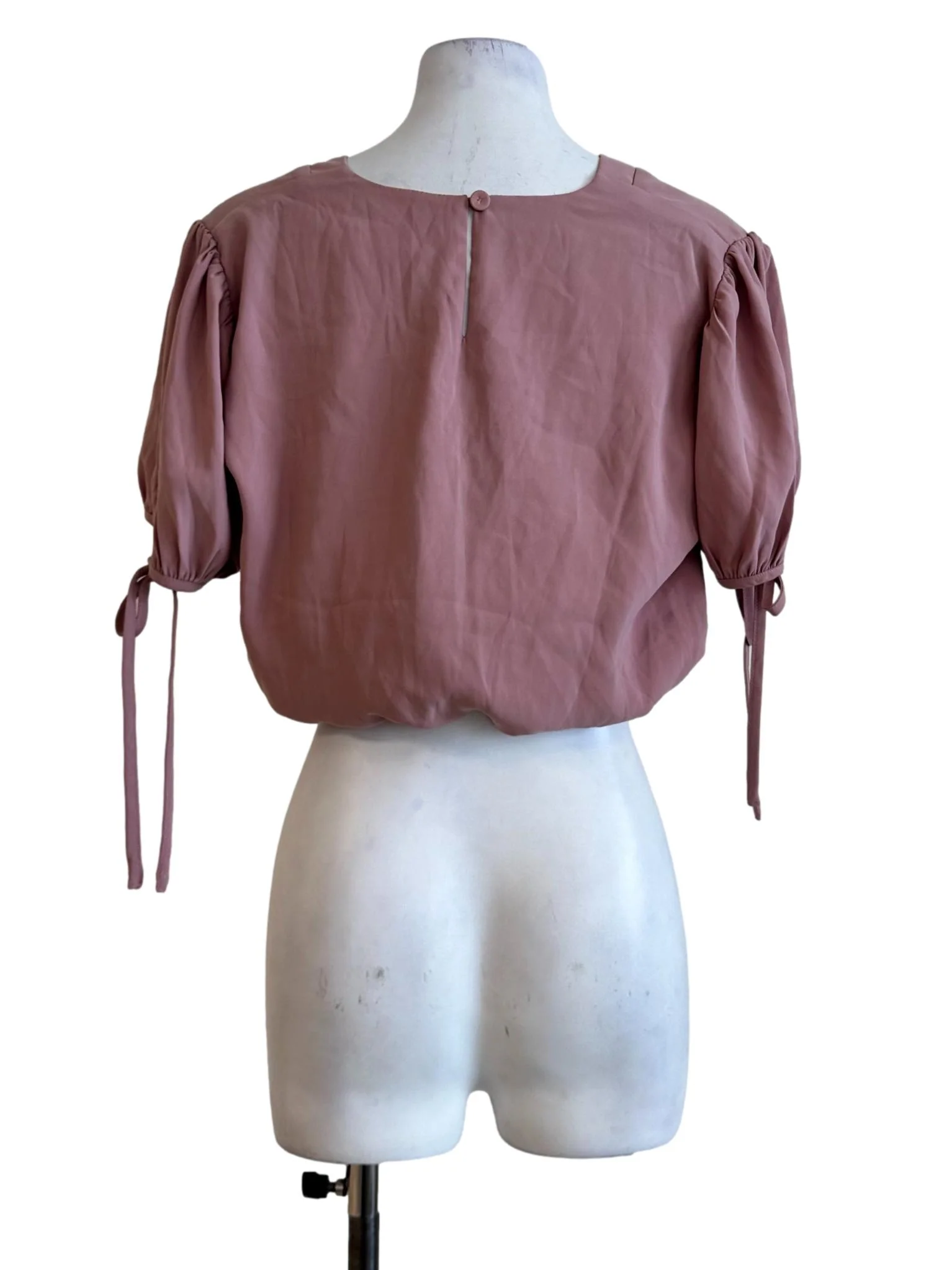 Blush Pink V Neckline Top - Image 2