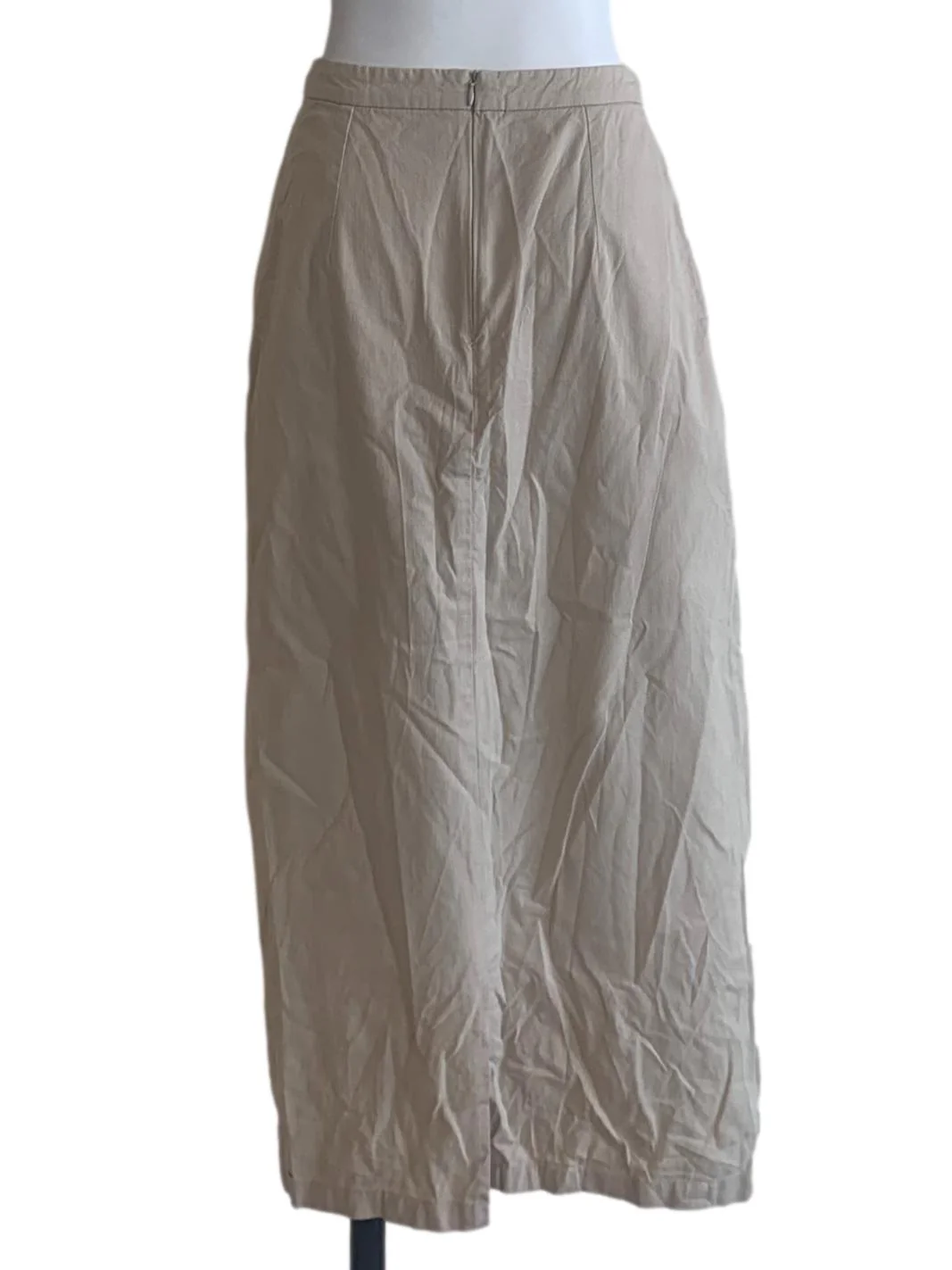 Bone Beige A-Line Skirt - Image 2