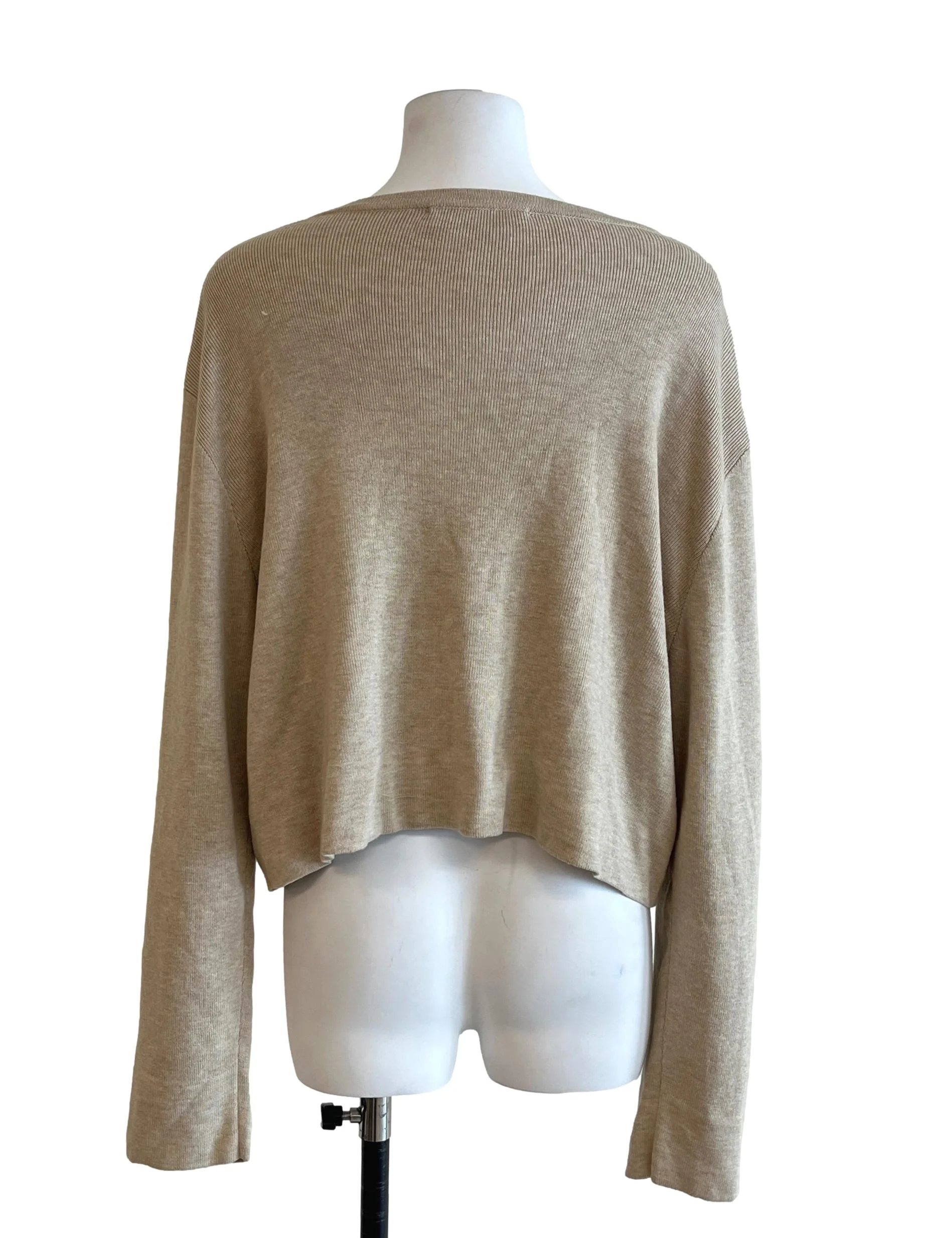 Bone White Knit Cardigan - Image 2