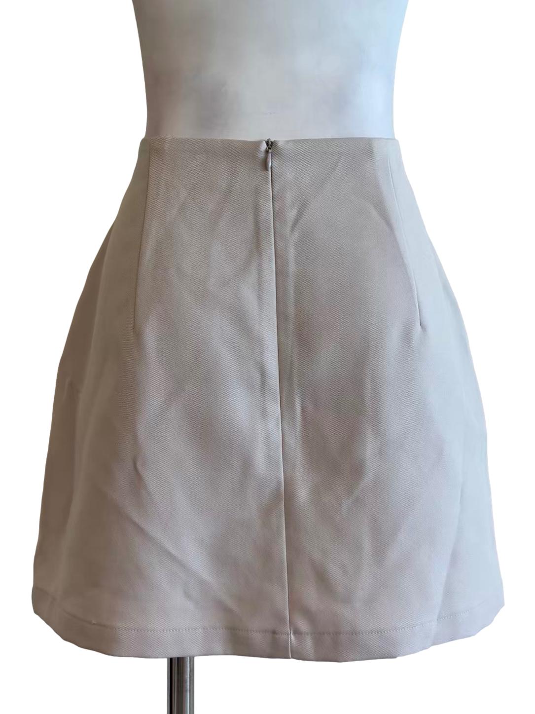 Bone White Mini Skirt - Image 2