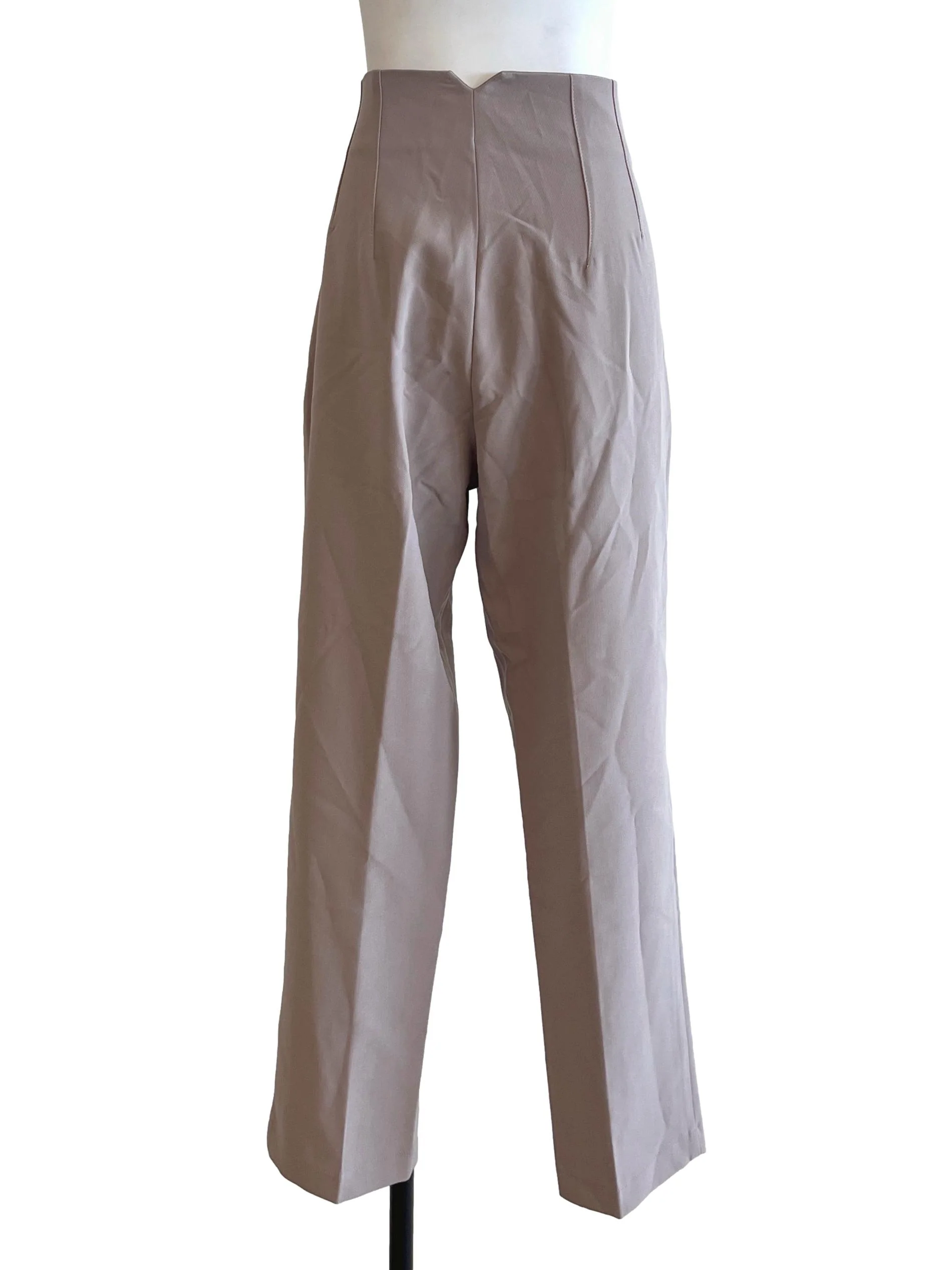 Bone White Wide-Leg Pants - Image 2