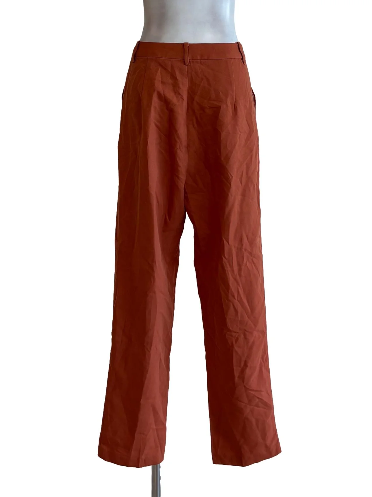 Brick Orange Slim Fit Pants - Image 2